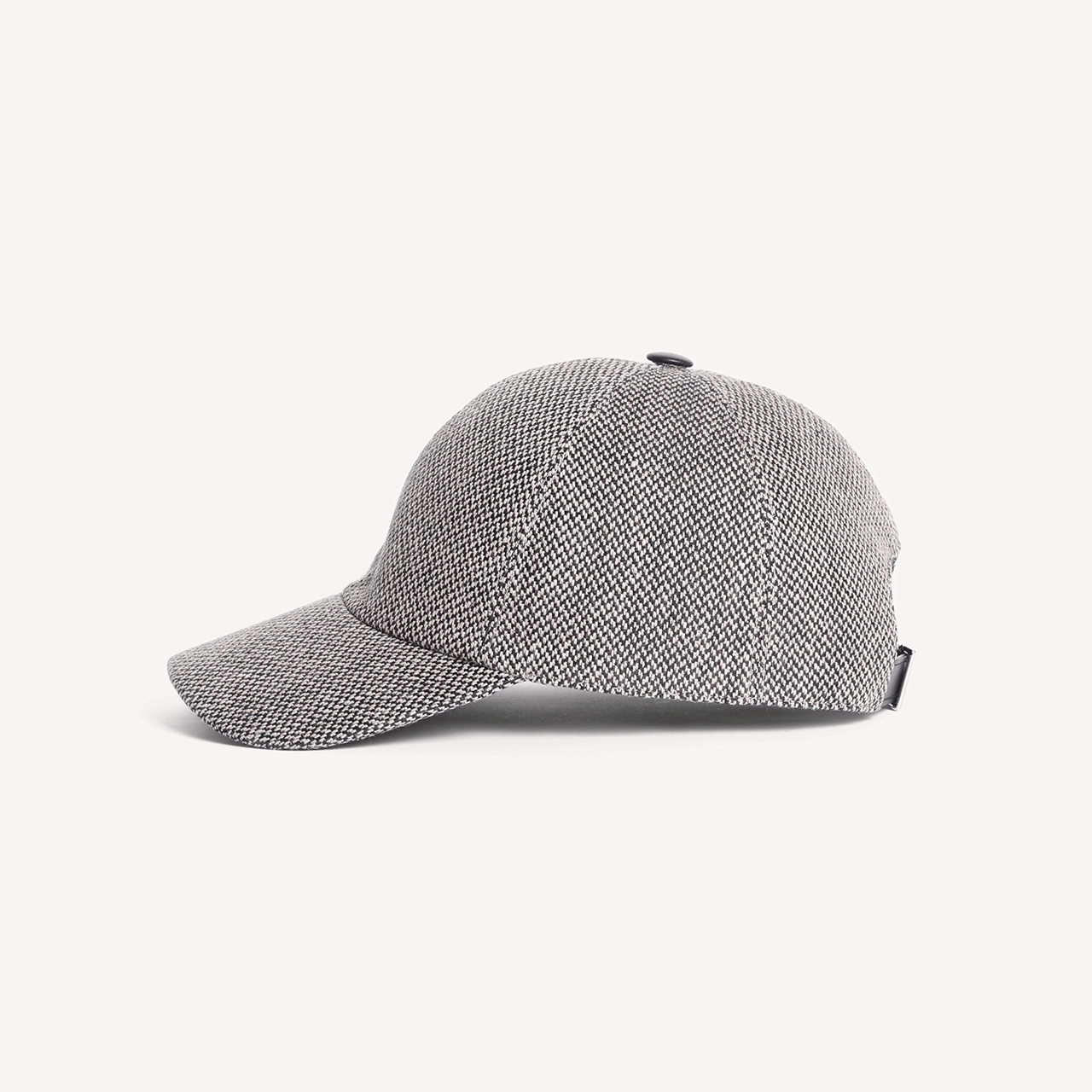 Baseball Cap - Black & White Canvas - Swaine Group Ltd