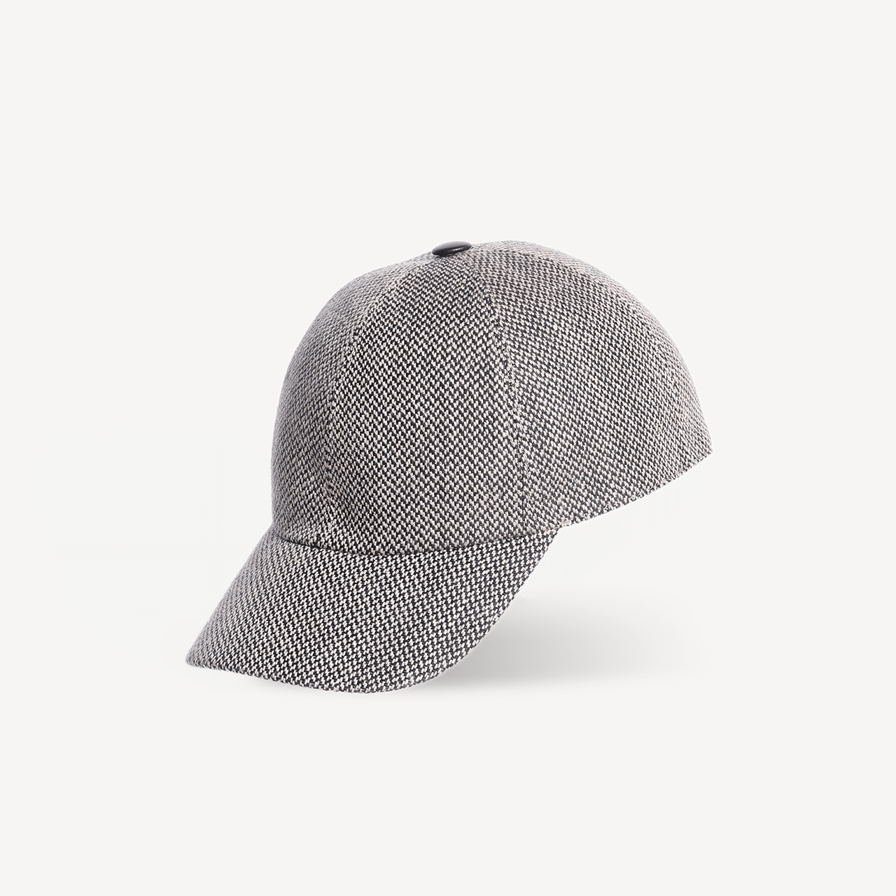 Baseball Cap - Black & White Canvas - Swaine Group Ltd