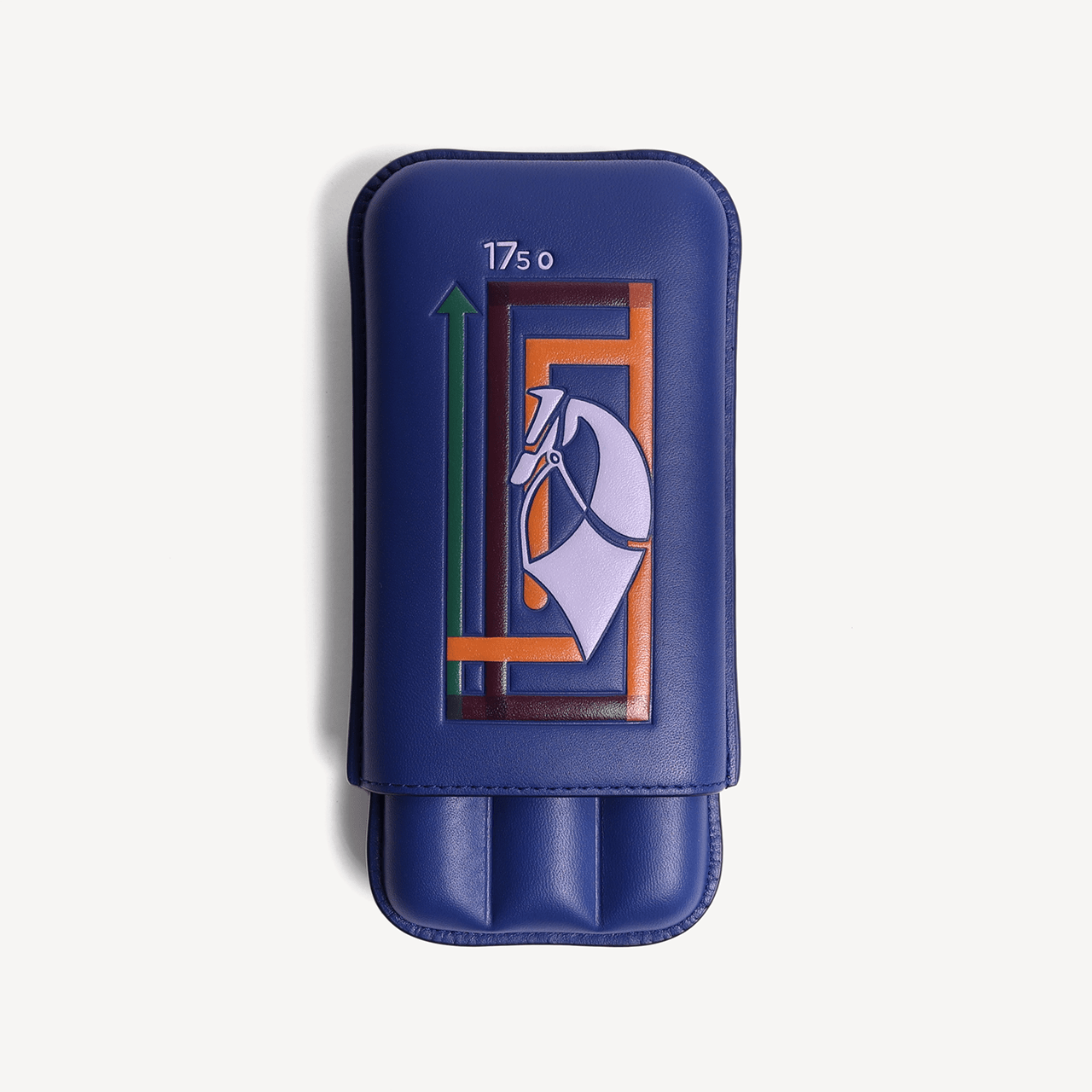 Hand Painted Cigar Case - Blue - Swaine Group Ltd