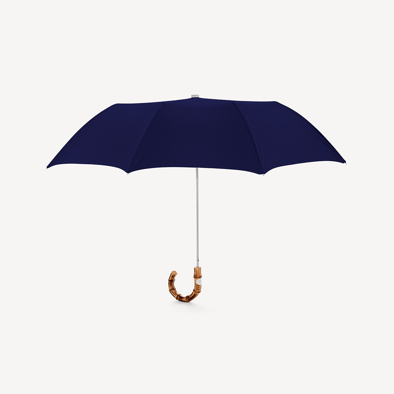 Collapsible Umbrella with Whangee Handle - Dark Indigo - Swaine Group Ltd