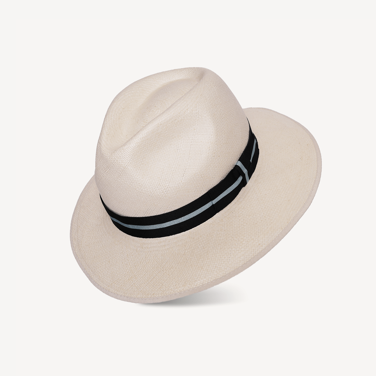 Esplanade Panama - Striped Navy & Light Blue Band - Swaine Group Ltd