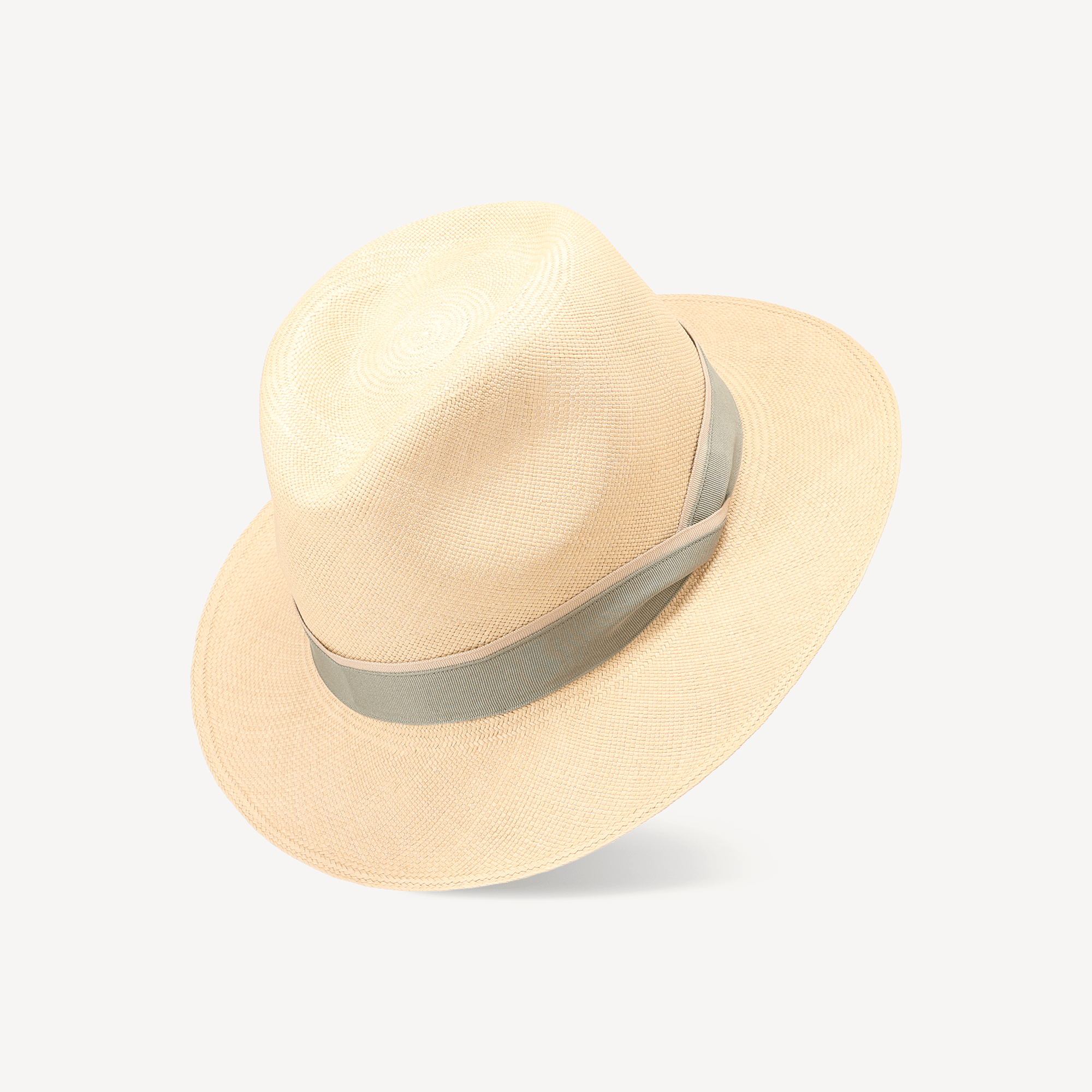 Toquilla Straw Teardrop Panama - Sage/Nude - Swaine Group Ltd