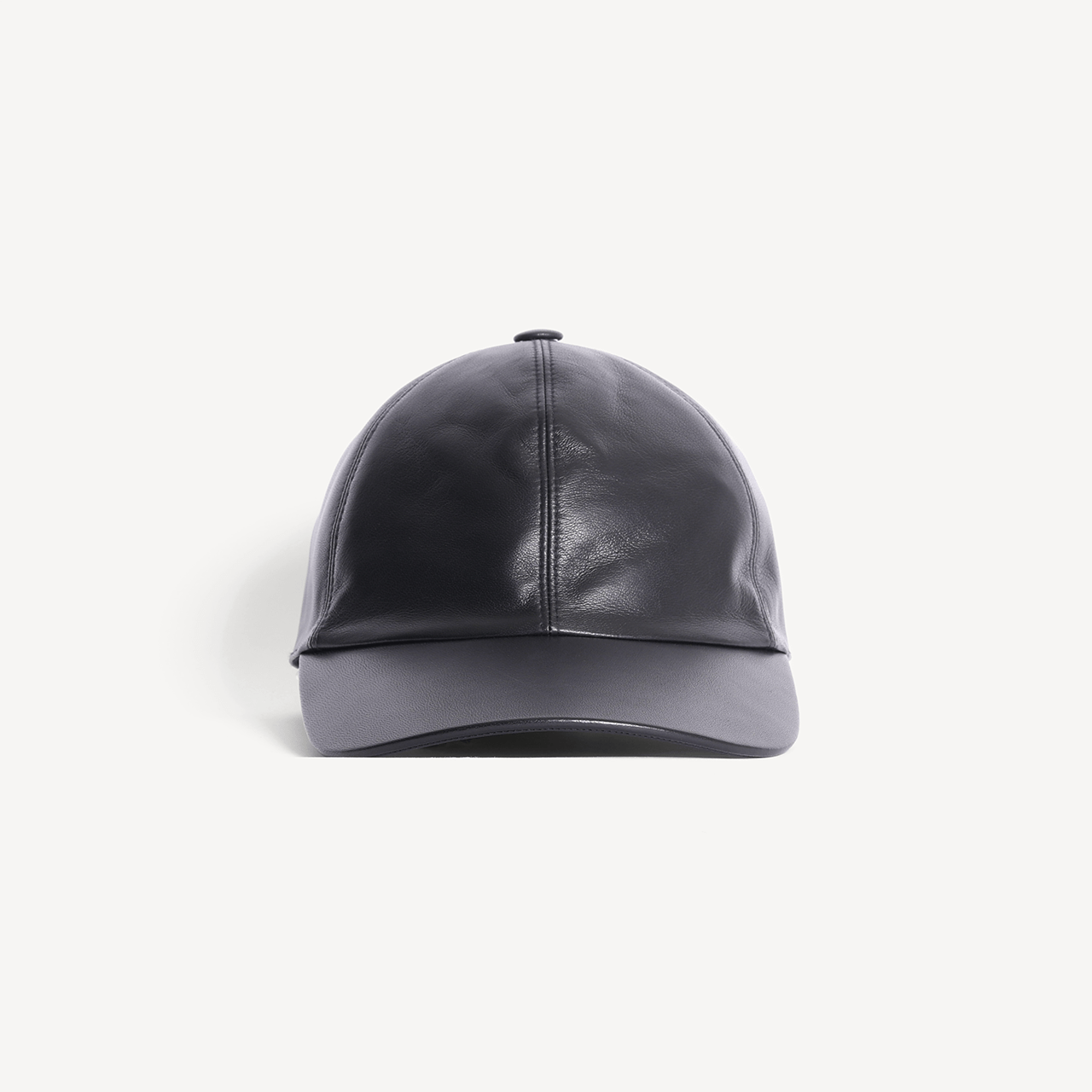 Baseball Cap - Black Leather - Swaine Group Ltd