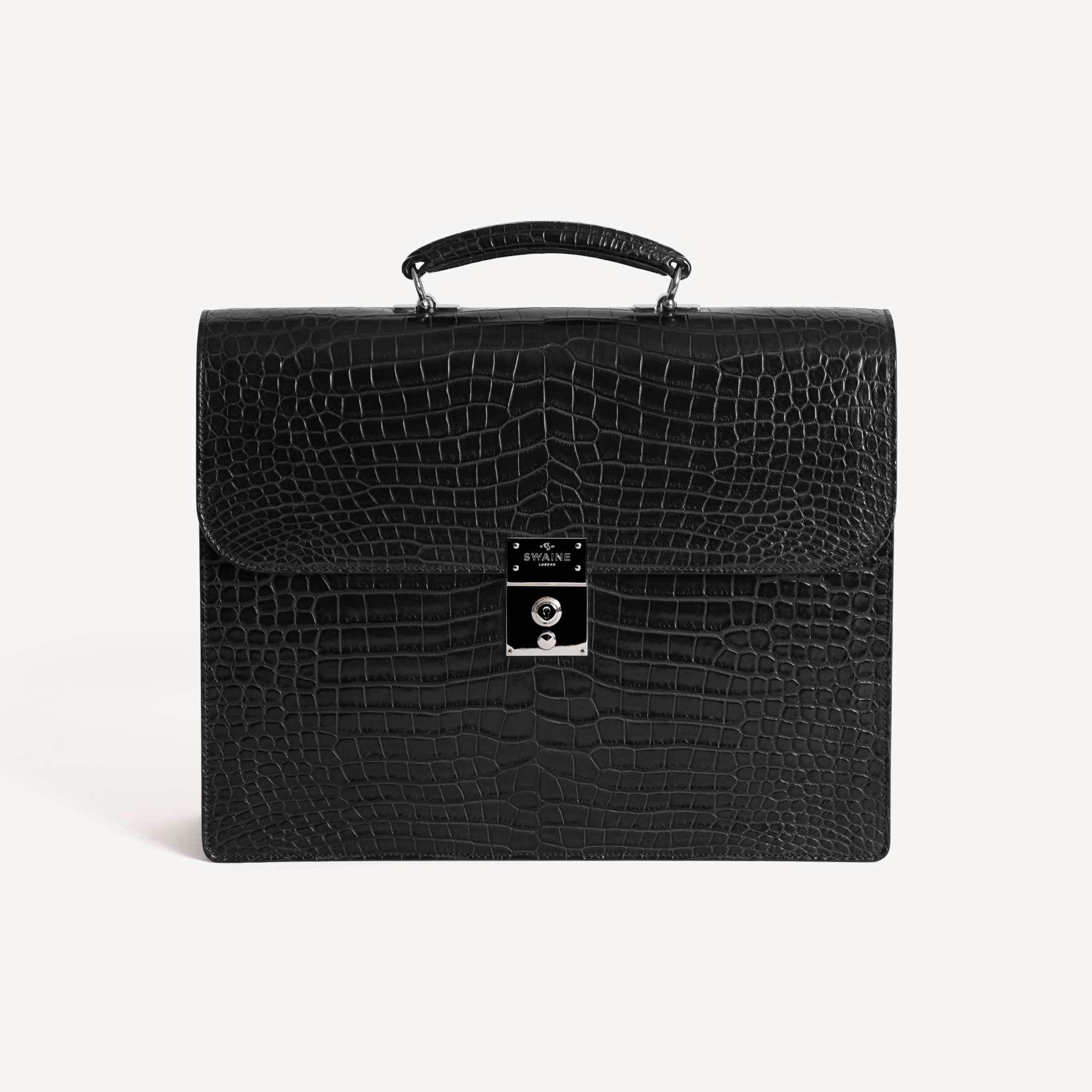 Limited Edition President in Crocodile Leather - Black - Swaine Group Ltd