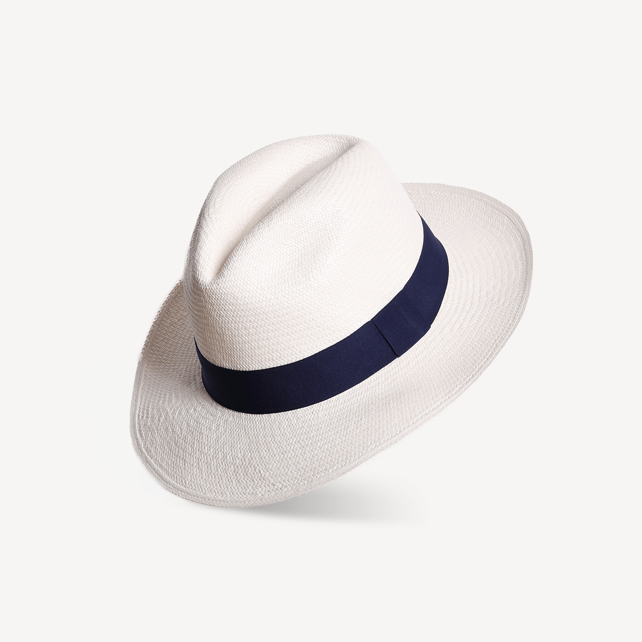 Panama Toquilla Straw - White with Navy Band - Swaine Group Ltd