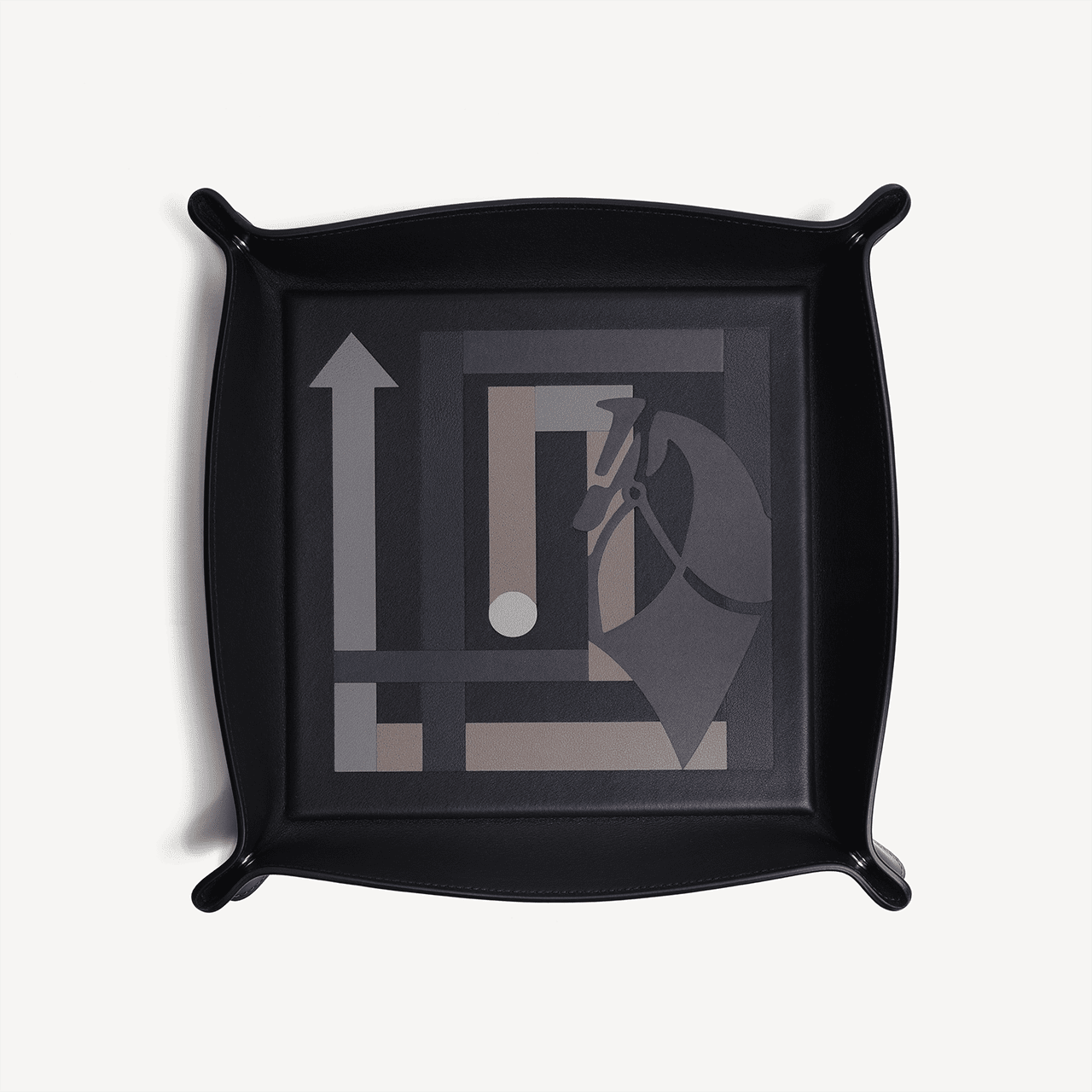 Trinket Tray Large in Grey & Black - Swaine Group Ltd