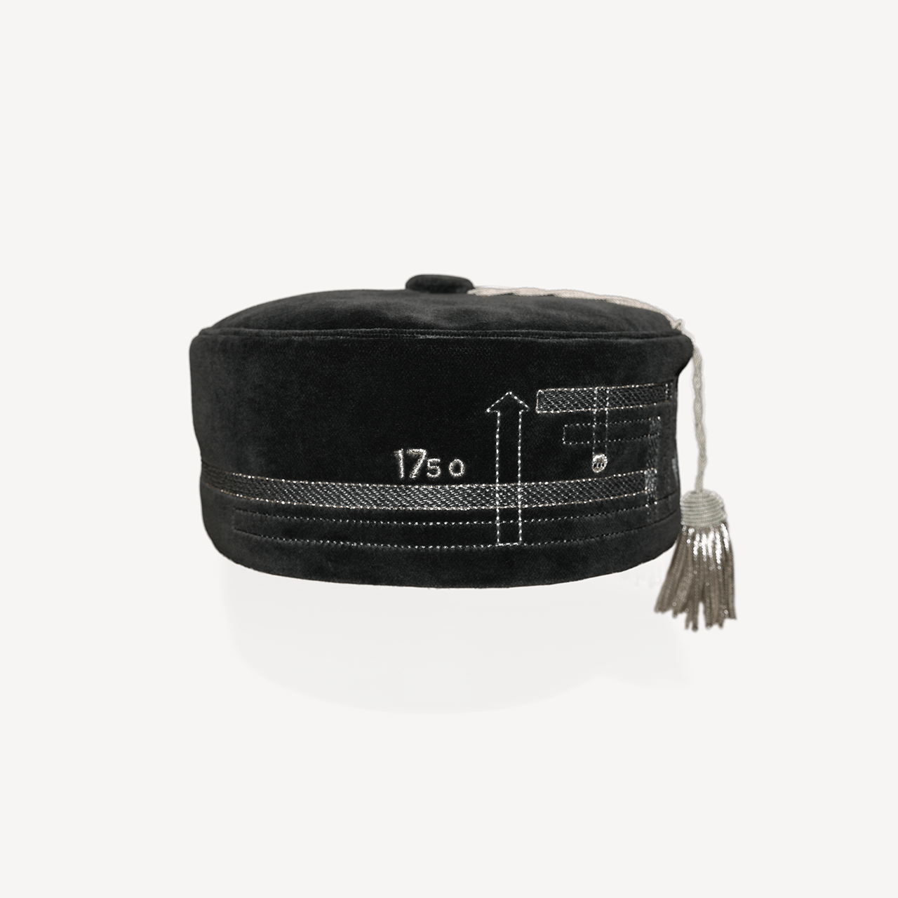 Horse Embroidered Smoking Hat - Black - Swaine Group Ltd