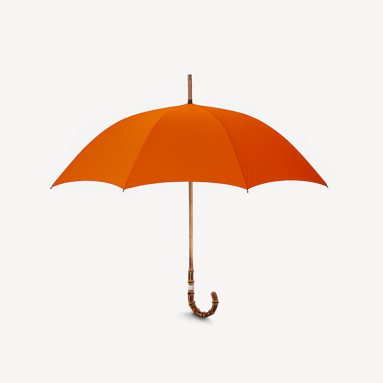 Singin' in the Rain Whangee Umbrella for Men - Orange - Swaine Group Ltd