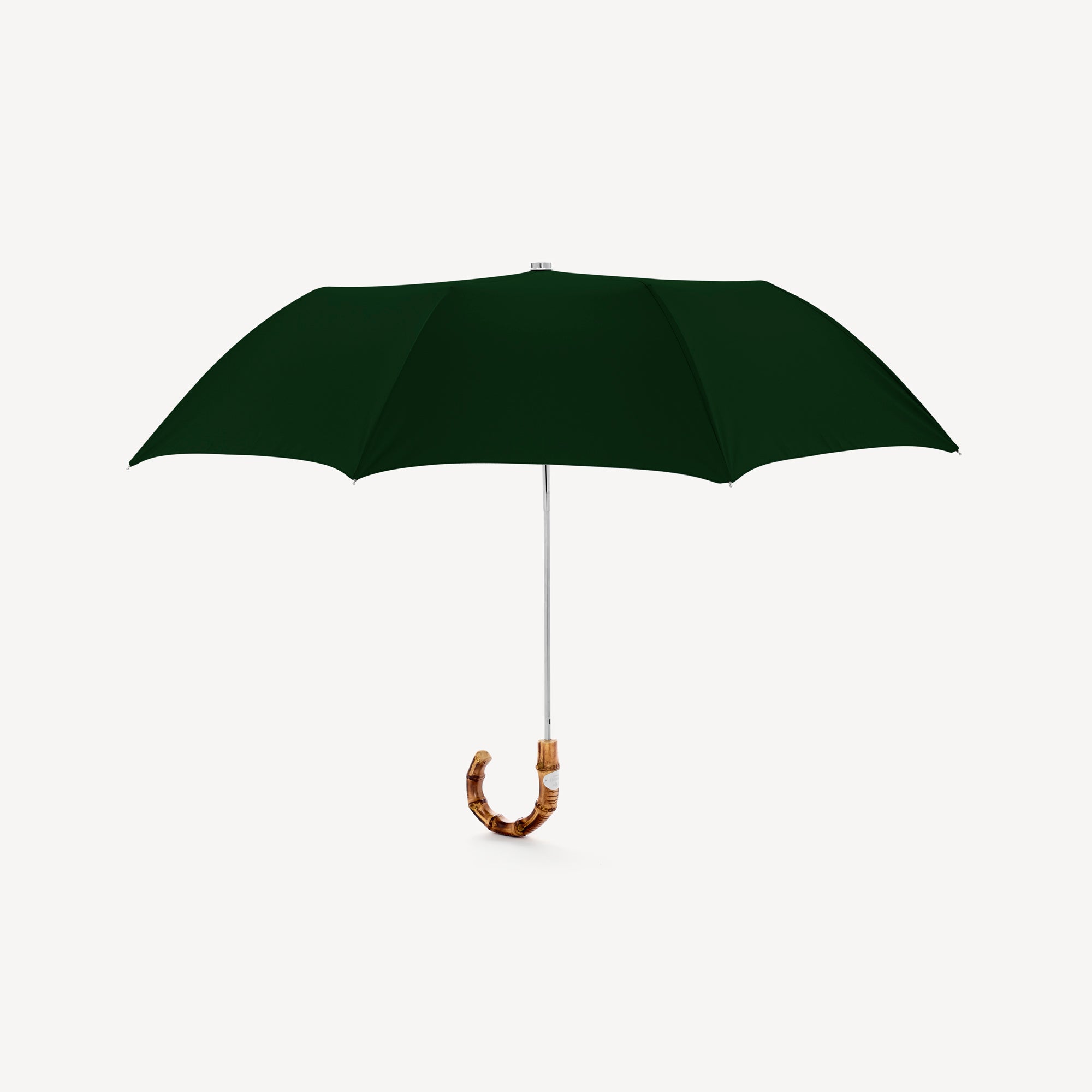 Collapsible Umbrella with Whangee Handle - Hunter - Swaine