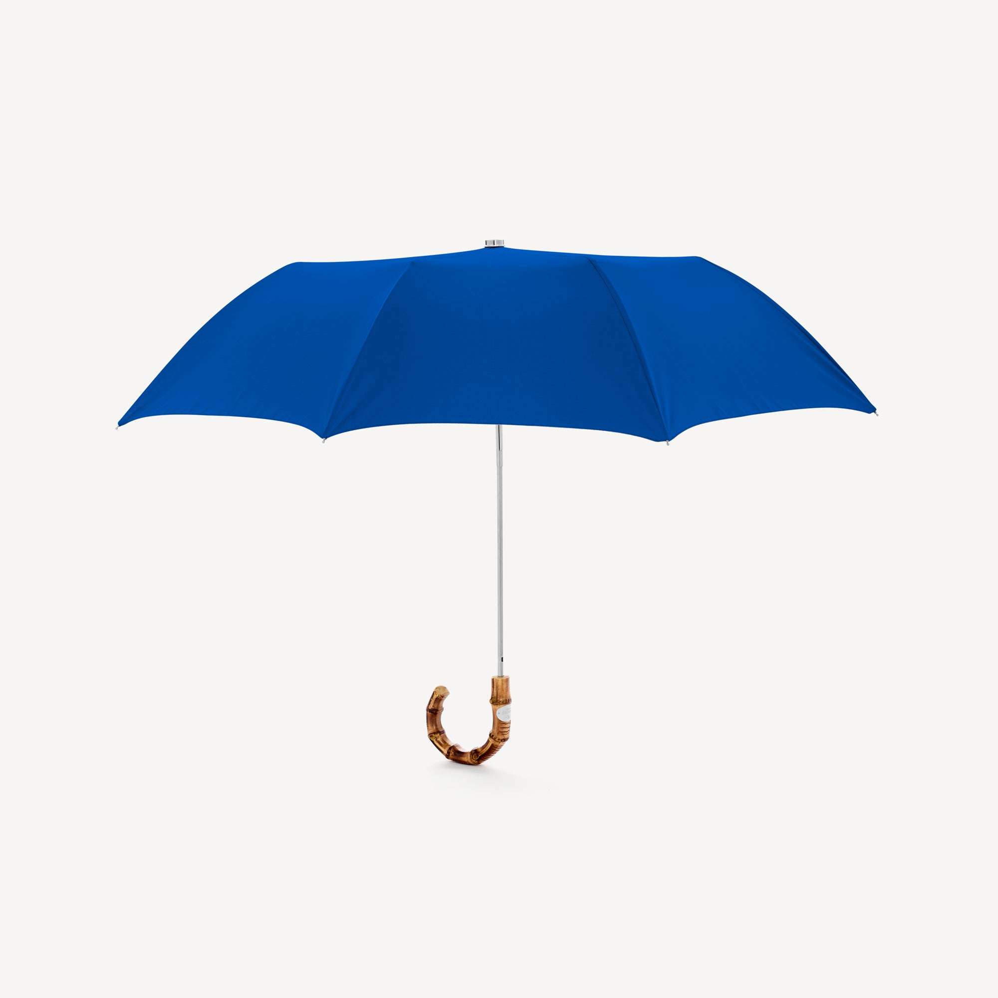 Collapsible Umbrella with Whangee Handle - Royal Blue - Swaine