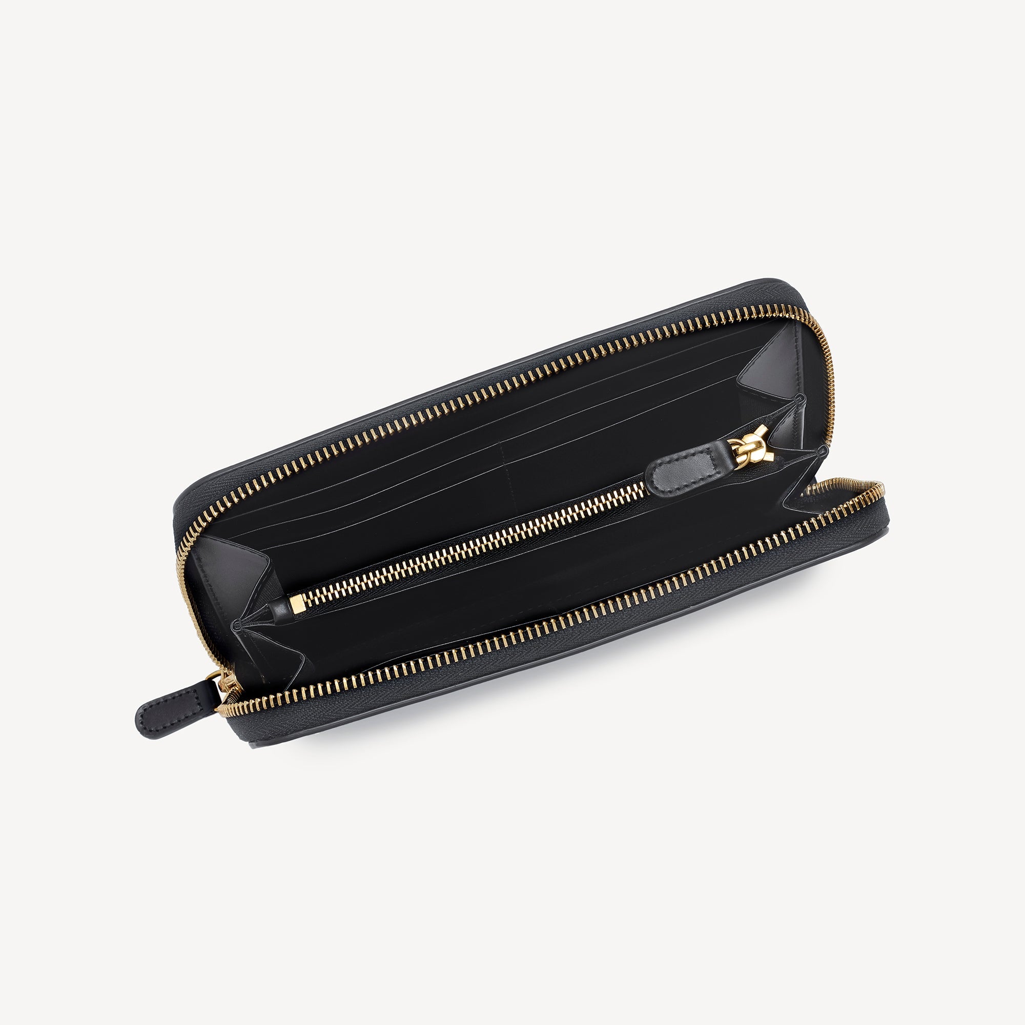 Zip Around Wallet - Black