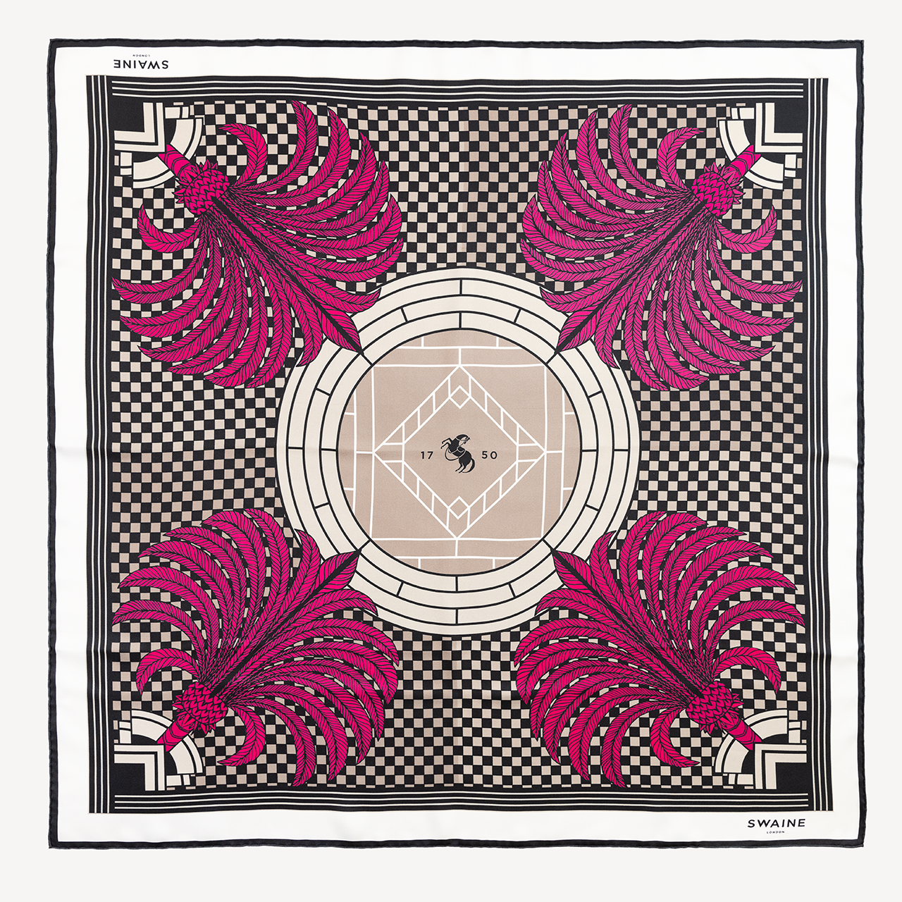 Palm Tree Silk Scarf