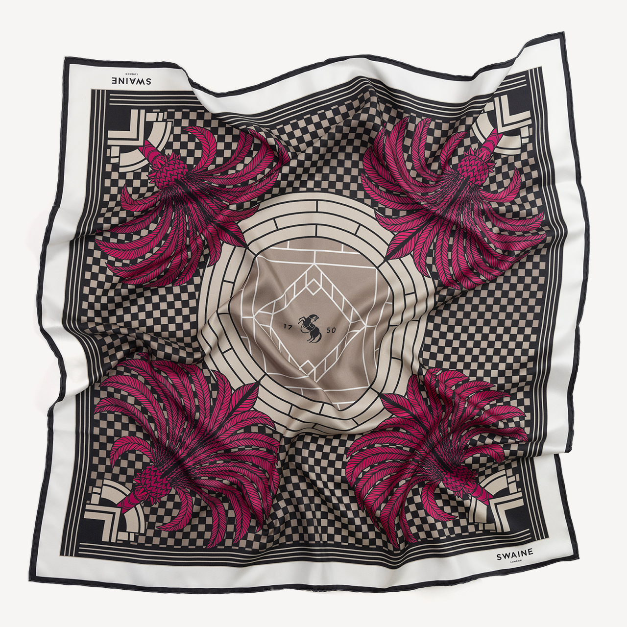 Palm Tree Silk Scarf