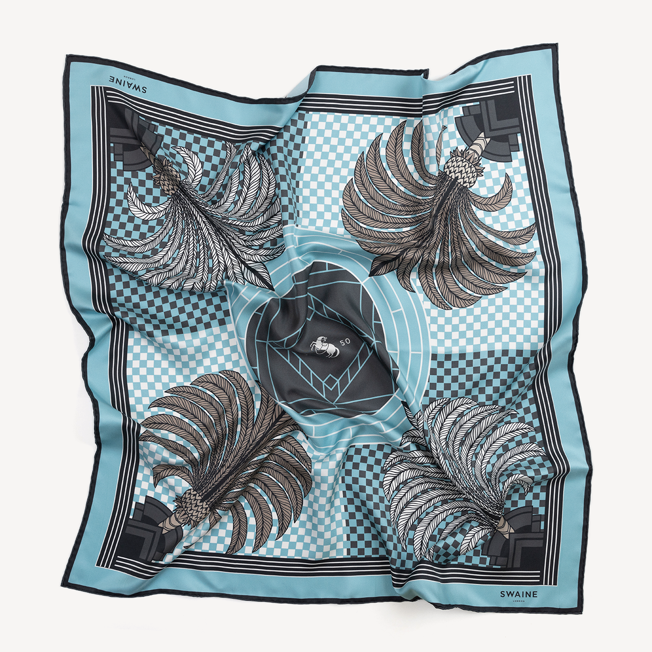 Palm Tree Silk Scarf