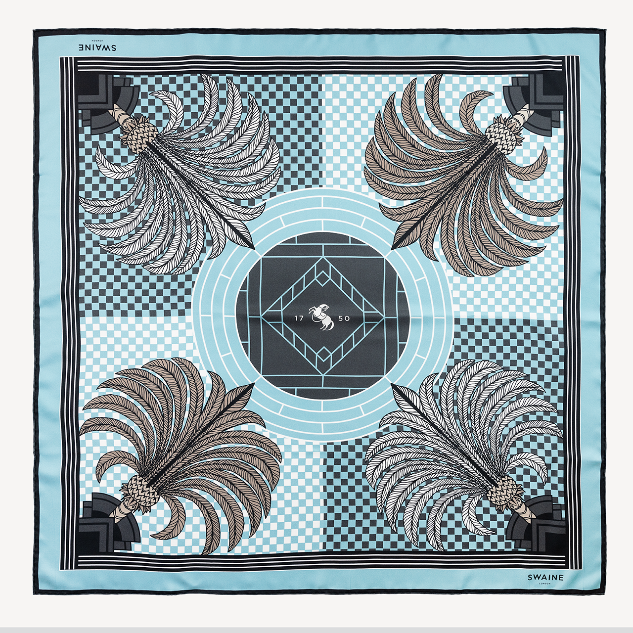 Palm Tree Silk Scarf