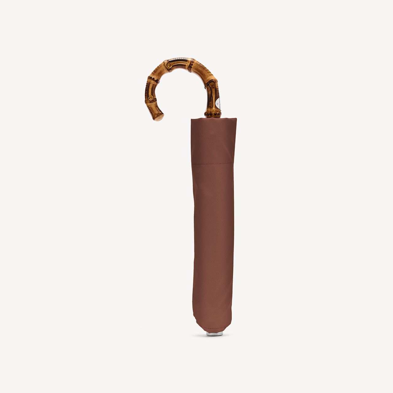 Collapsible Umbrella with Whangee Handle - Hazelnut - Swaine