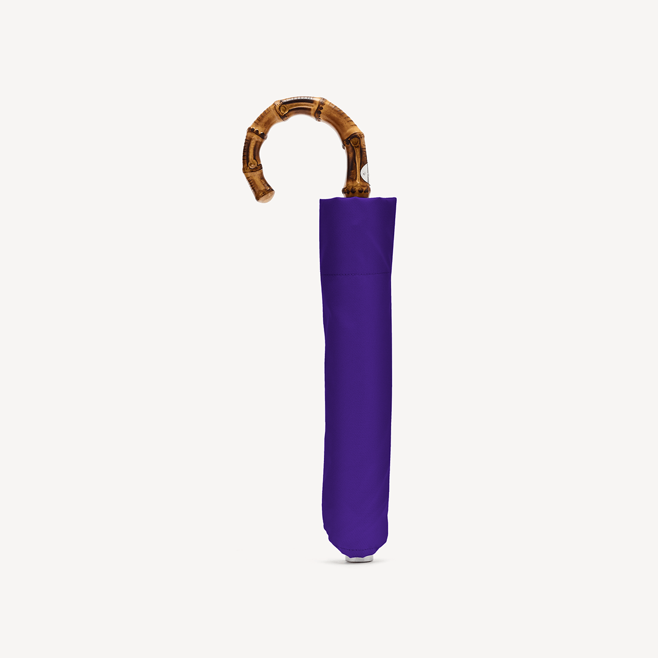 Collapsible Umbrella with Whangee Handle - Purple - Swaine