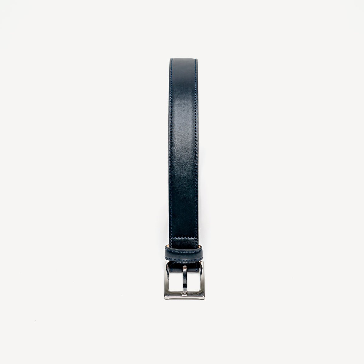 Men's Leather Belt - Navy - Swaine