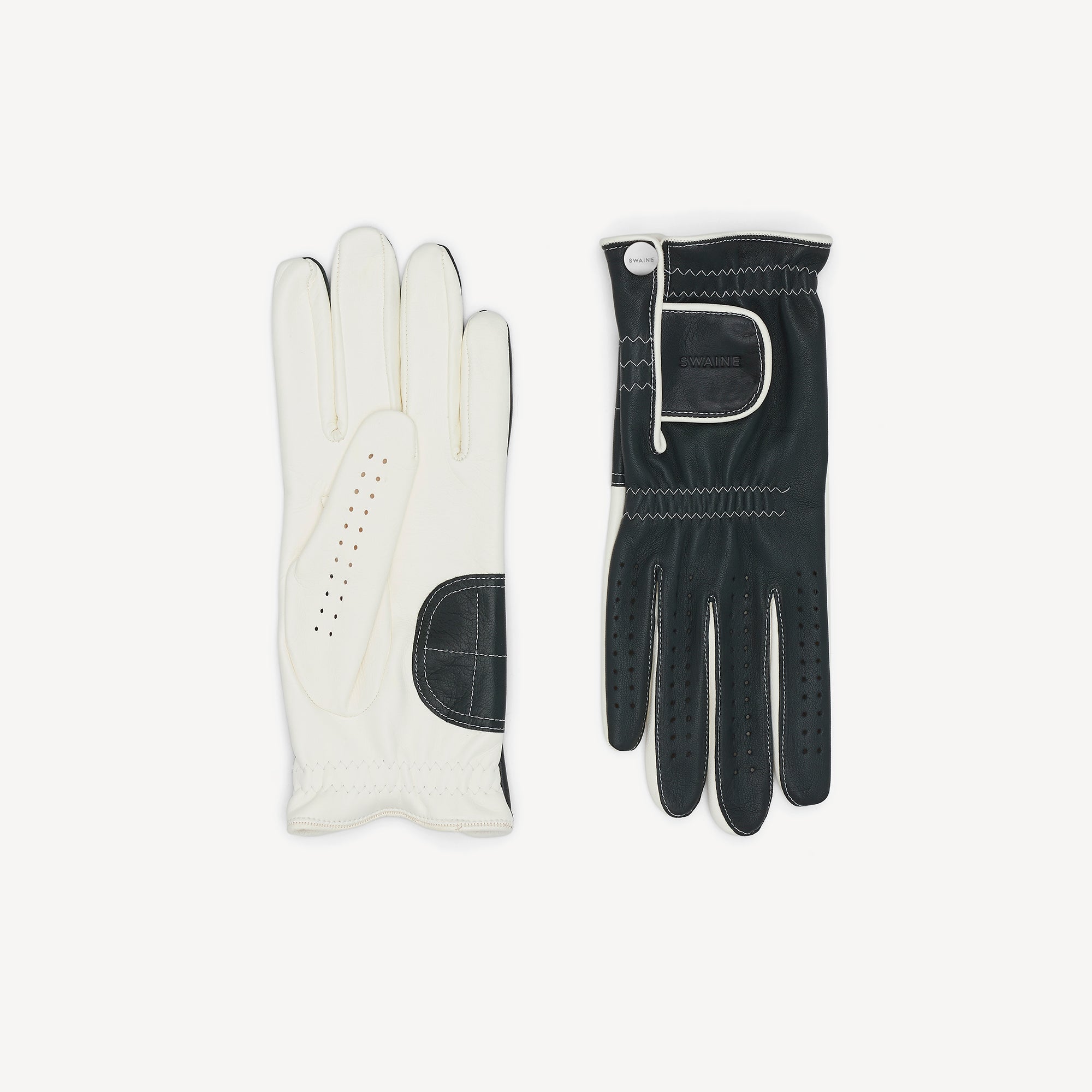 Men’s Golf Gloves - Green & White - Swaine