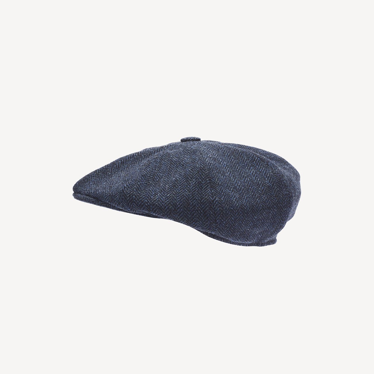 Newsboy Cap - Navy Herringbone - Swaine