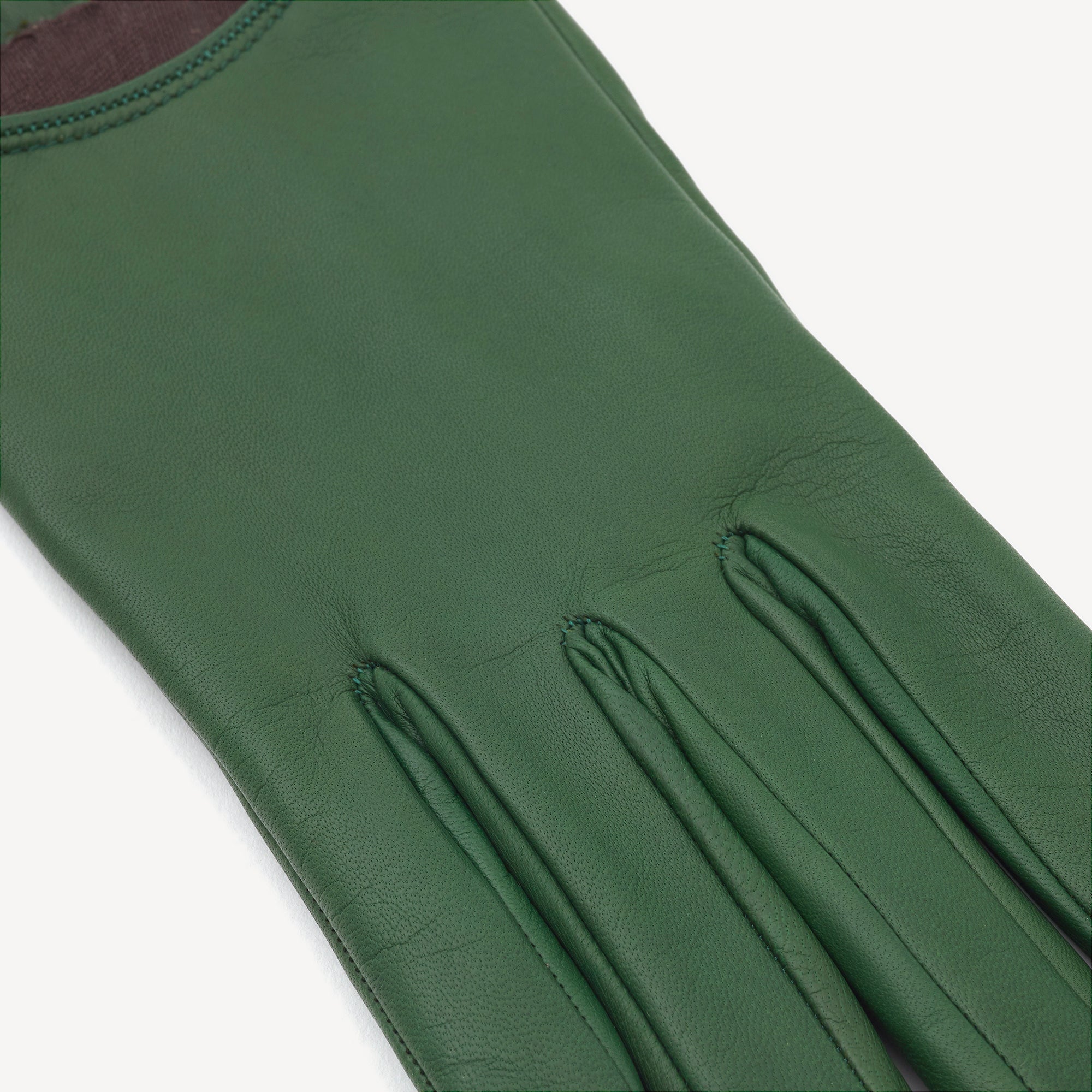 Women's Leather Gloves - Jaguar Green