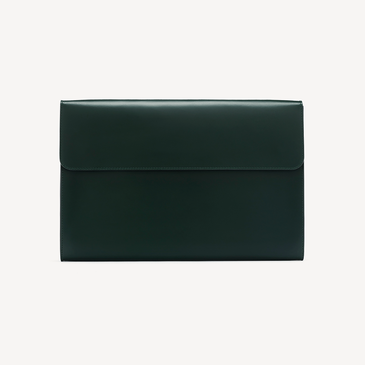 Eton Document Holder - Jaguar Green with Beige suede lining - Swaine