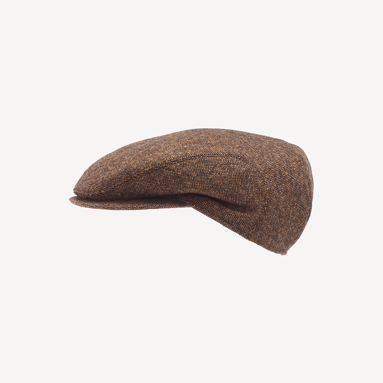 Slim Cap - Brown Melange Wool - Swaine