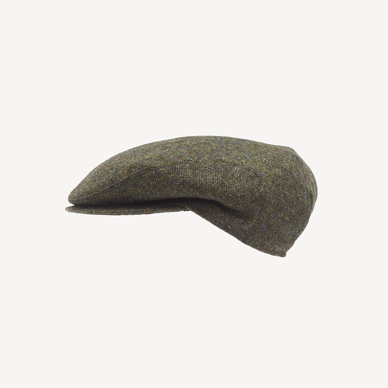 Slim Cap - Olive Melange Wool - Swaine