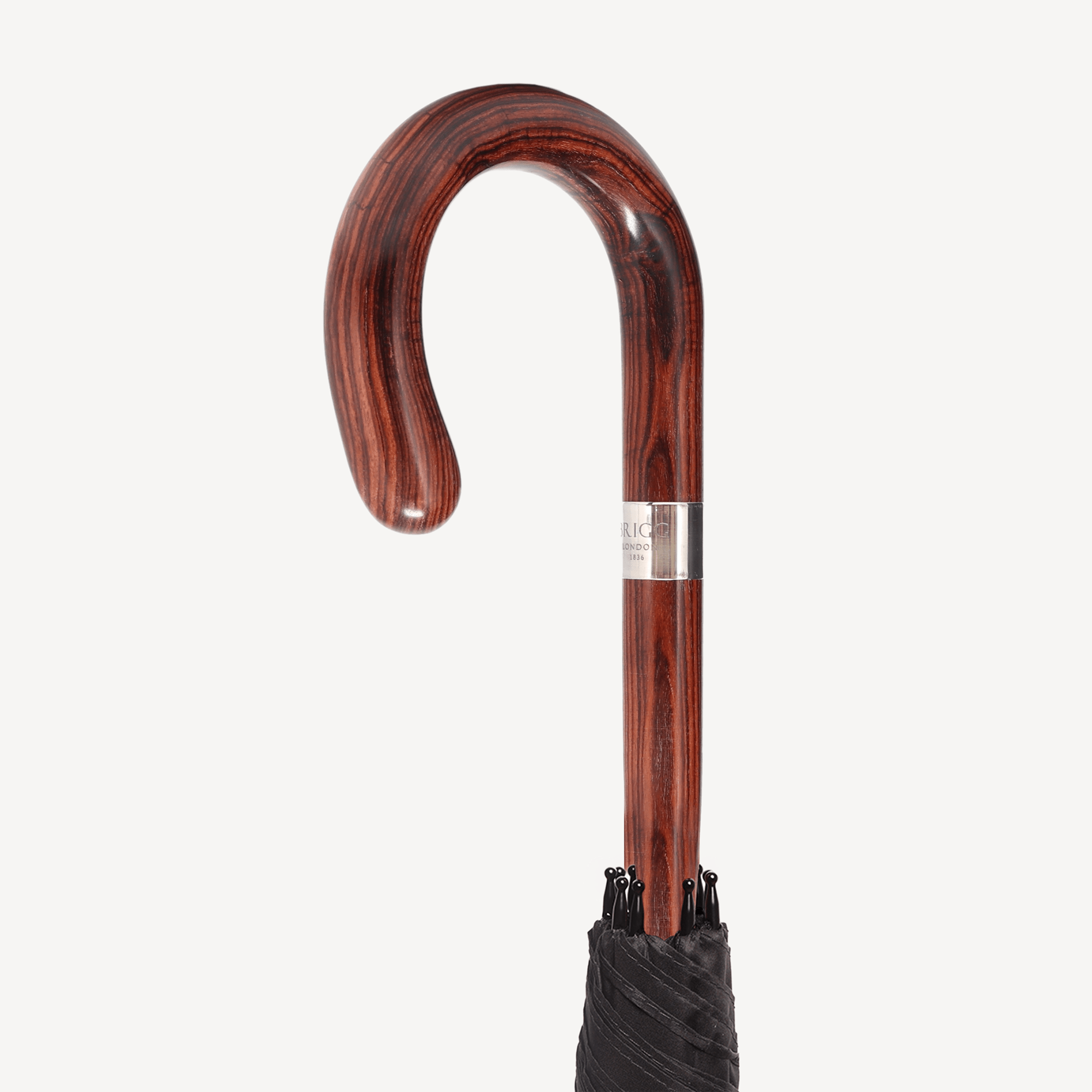 Kingwood Umbrella - Black Silk - Swaine Group Ltd