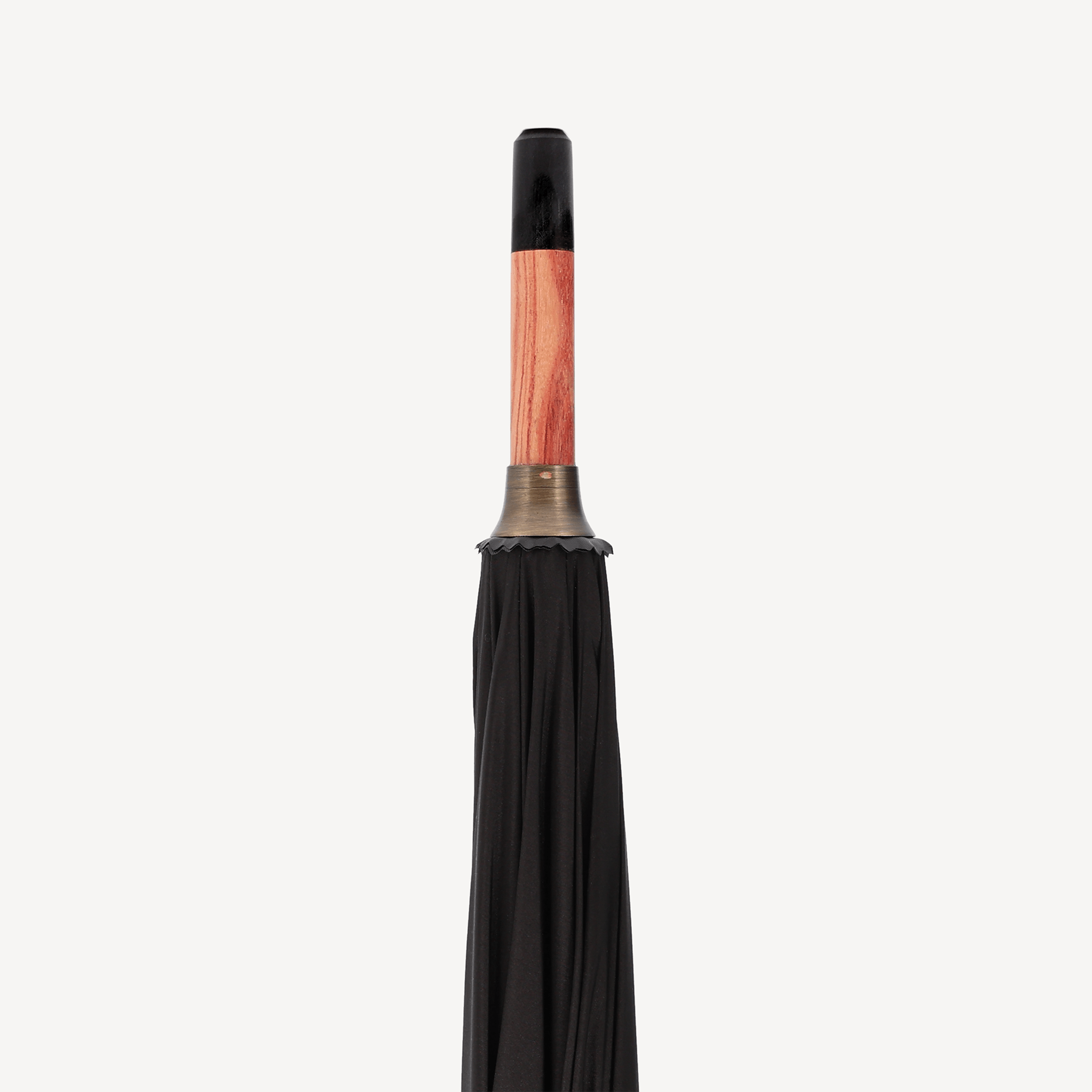 Tulipwood Umbrella - Black Silk - Swaine Group Ltd