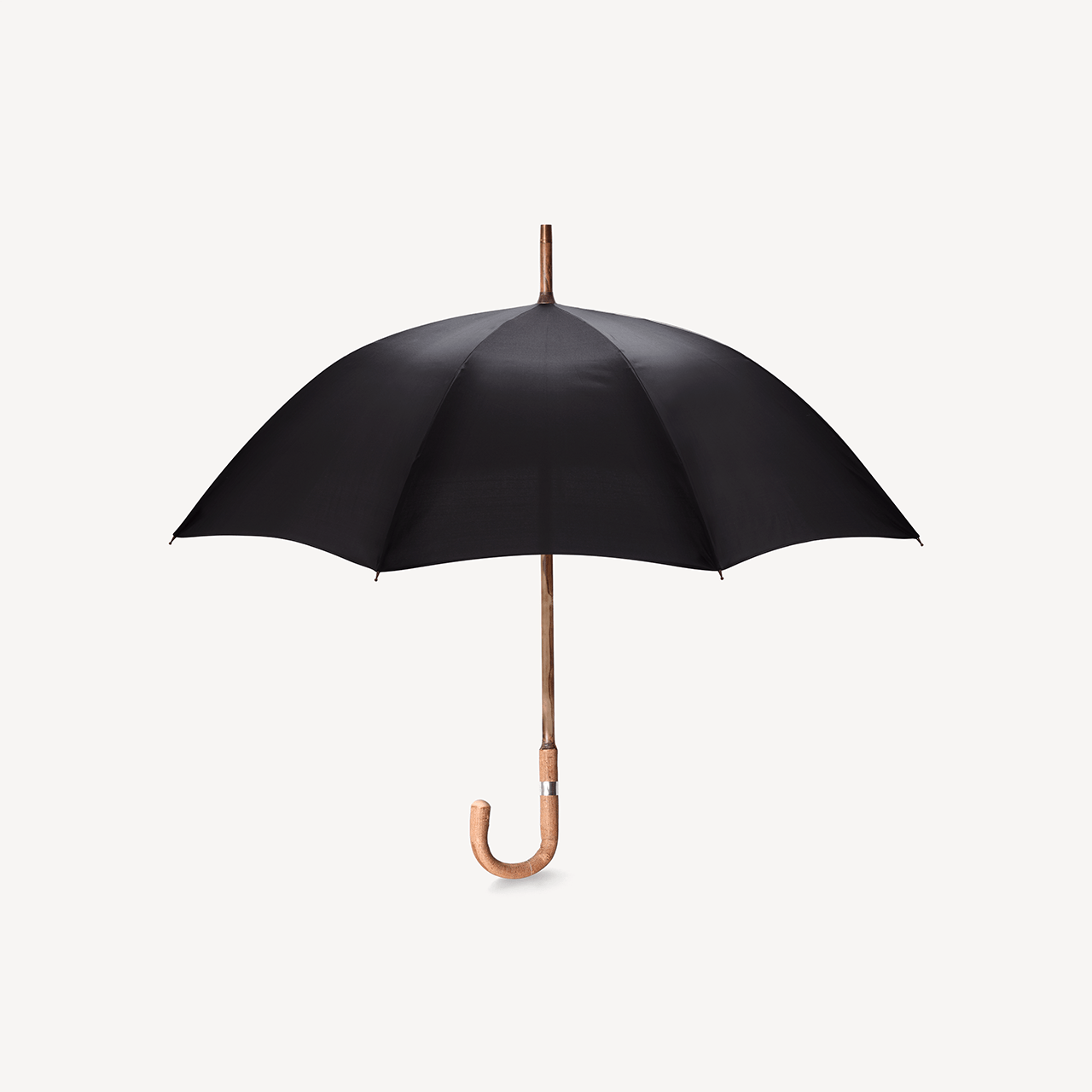 Bark Ash Umbrella - Black - Swaine