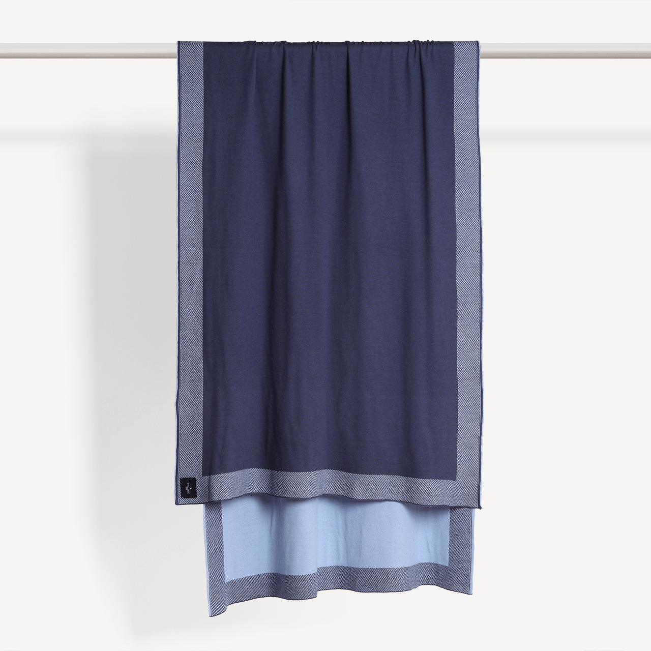 Beijing Two - Tone Stole Scarf - Navy and Blue - Swaine