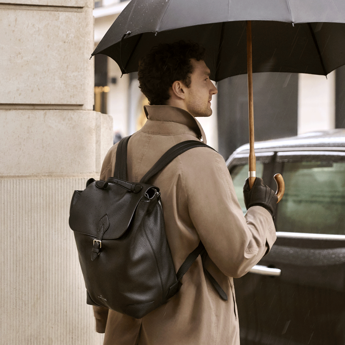 Men's Maple Umbrella - Black