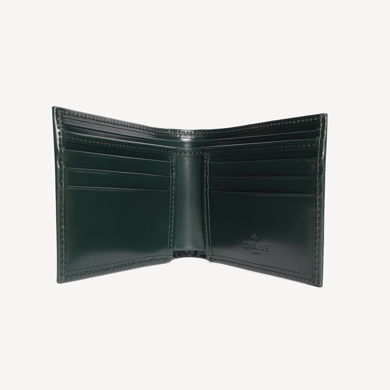 Bridle Billfold Wallet - Jaguar Green - Swaine Group Ltd