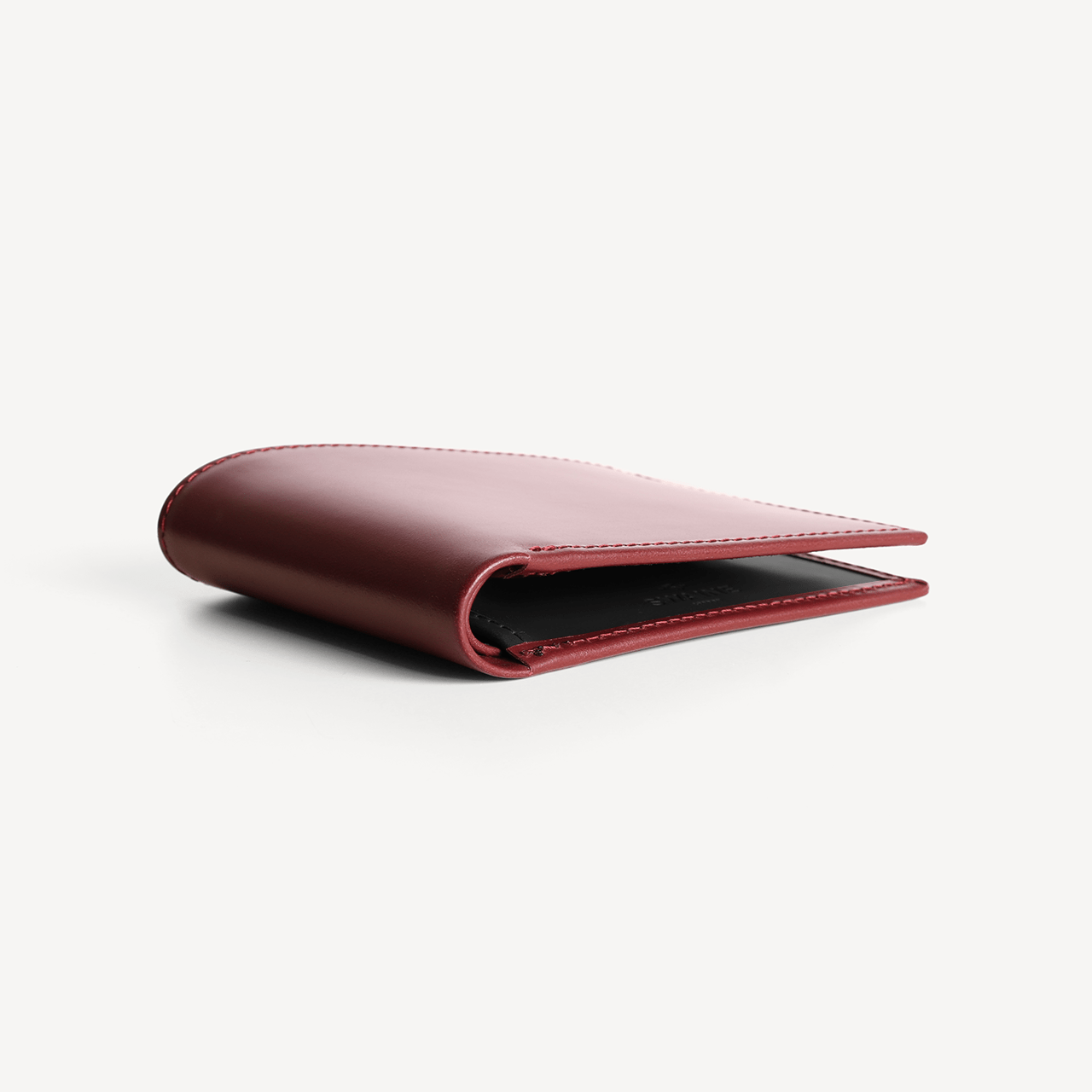 Bridle Billfold Wallet - Oxblood & Black - Swaine Group Ltd