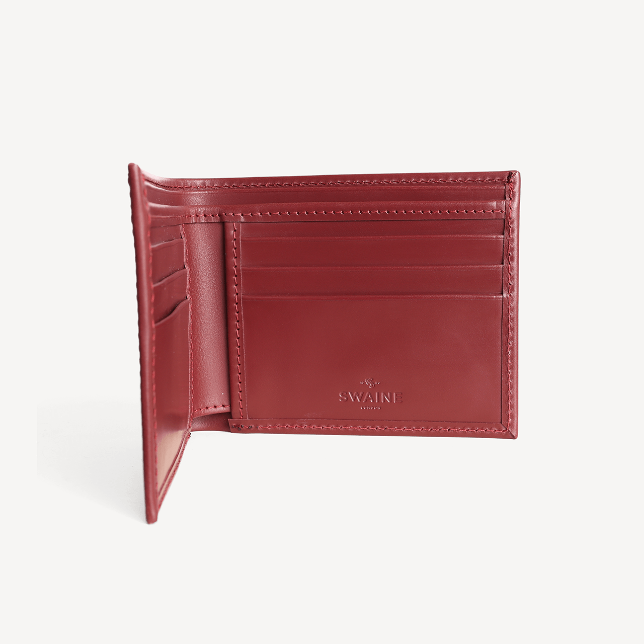 Bridle Billfold Wallet - Oxblood - Swaine Group Ltd