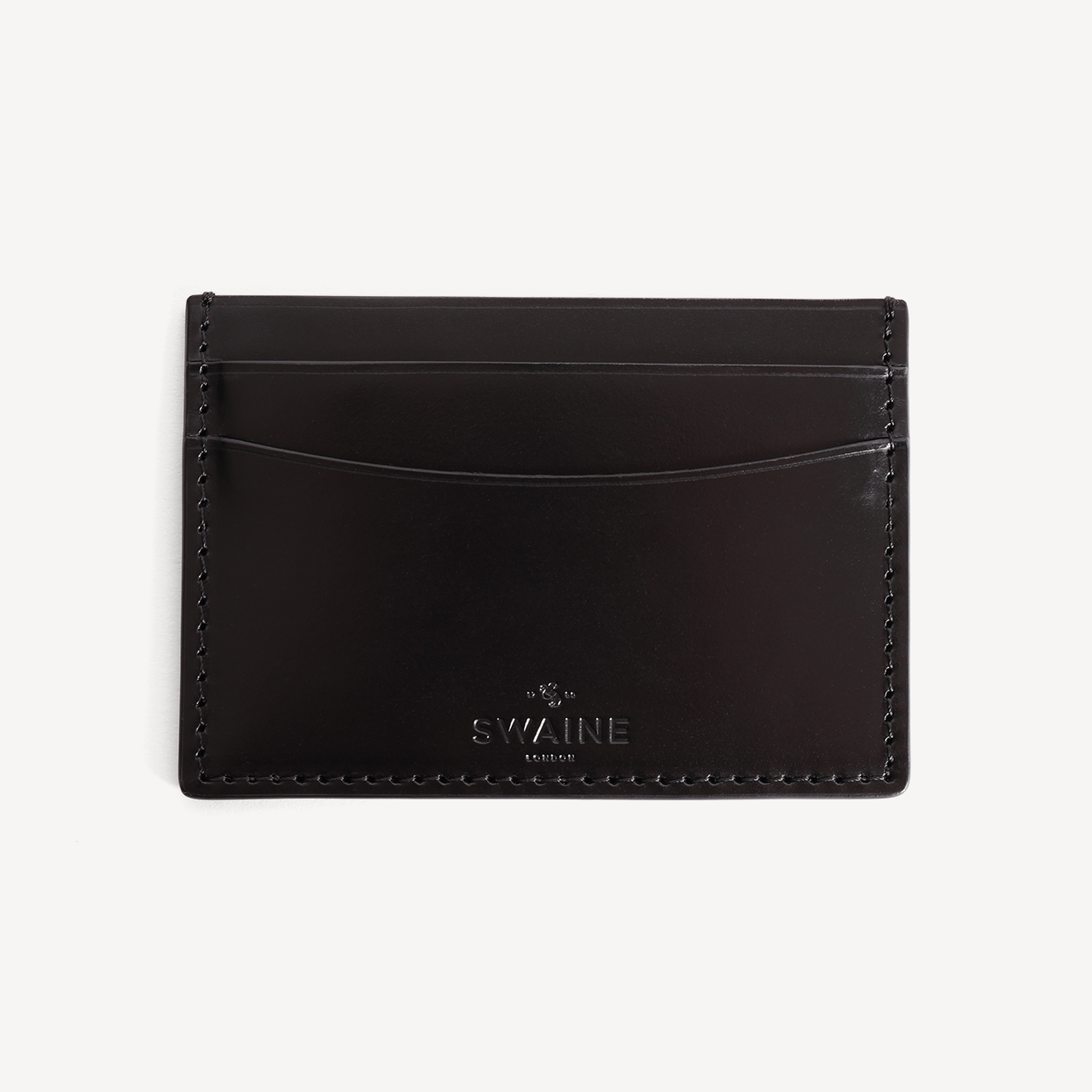 Bridle Credit Card Holder - Black - Swaine Group Ltd