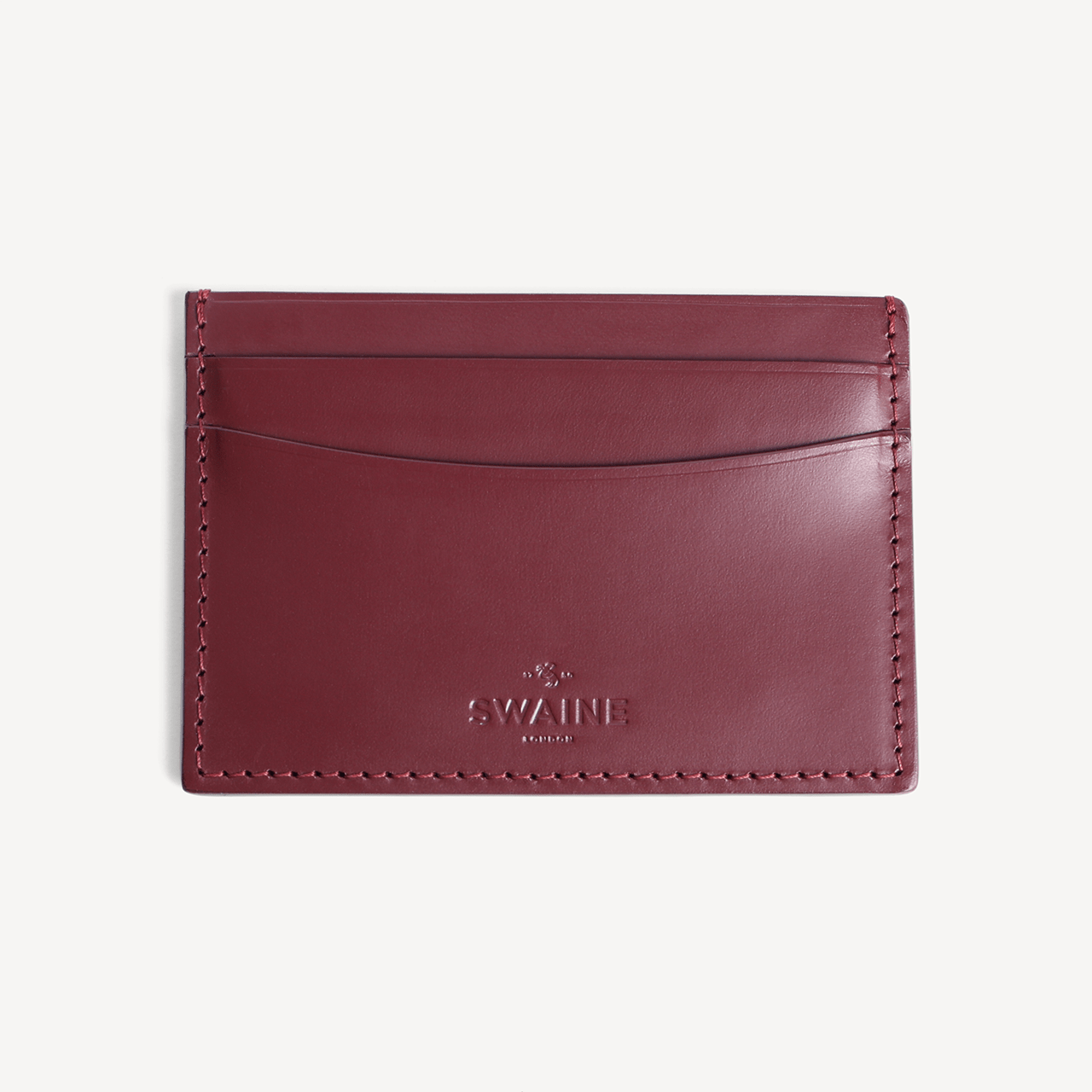 Bridle Credit Card Holder - Oxblood - Swaine Group Ltd