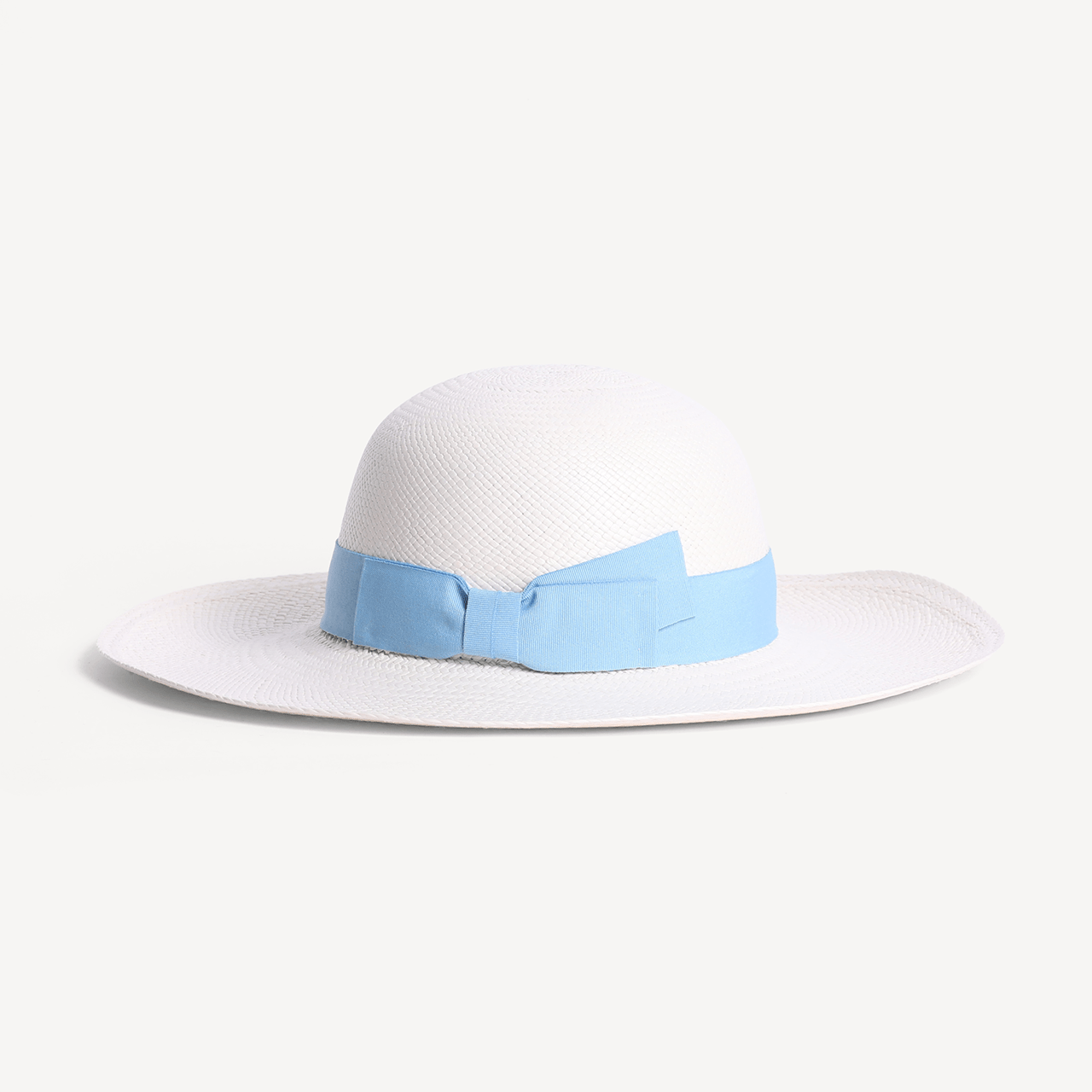 Brisa Panama Toquilla Straw - ホワイトとライトブルーのバンド - Swaine Group Ltd
