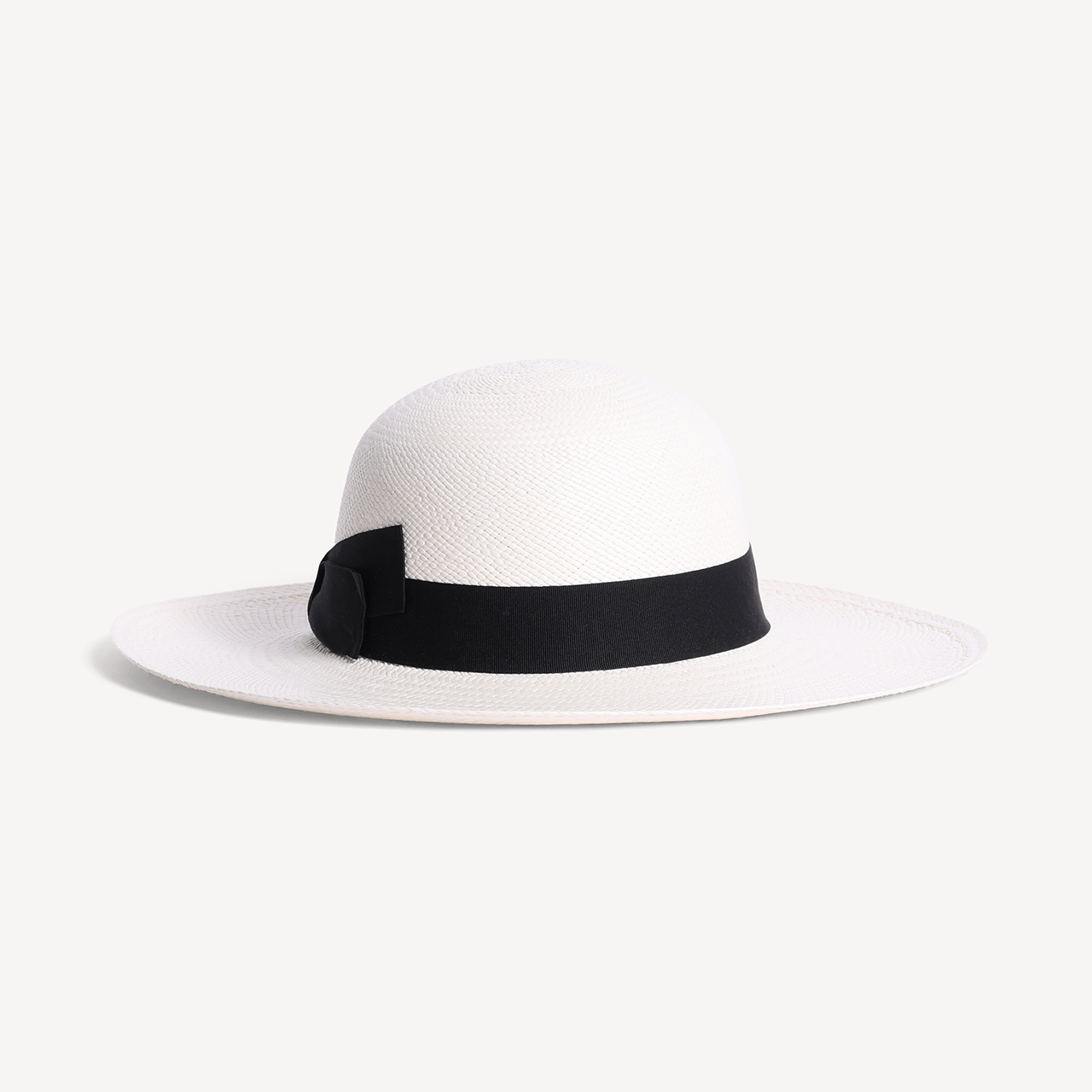 Brisa Panama Toquilla Straw - White with Black Band - Swaine Group Ltd
