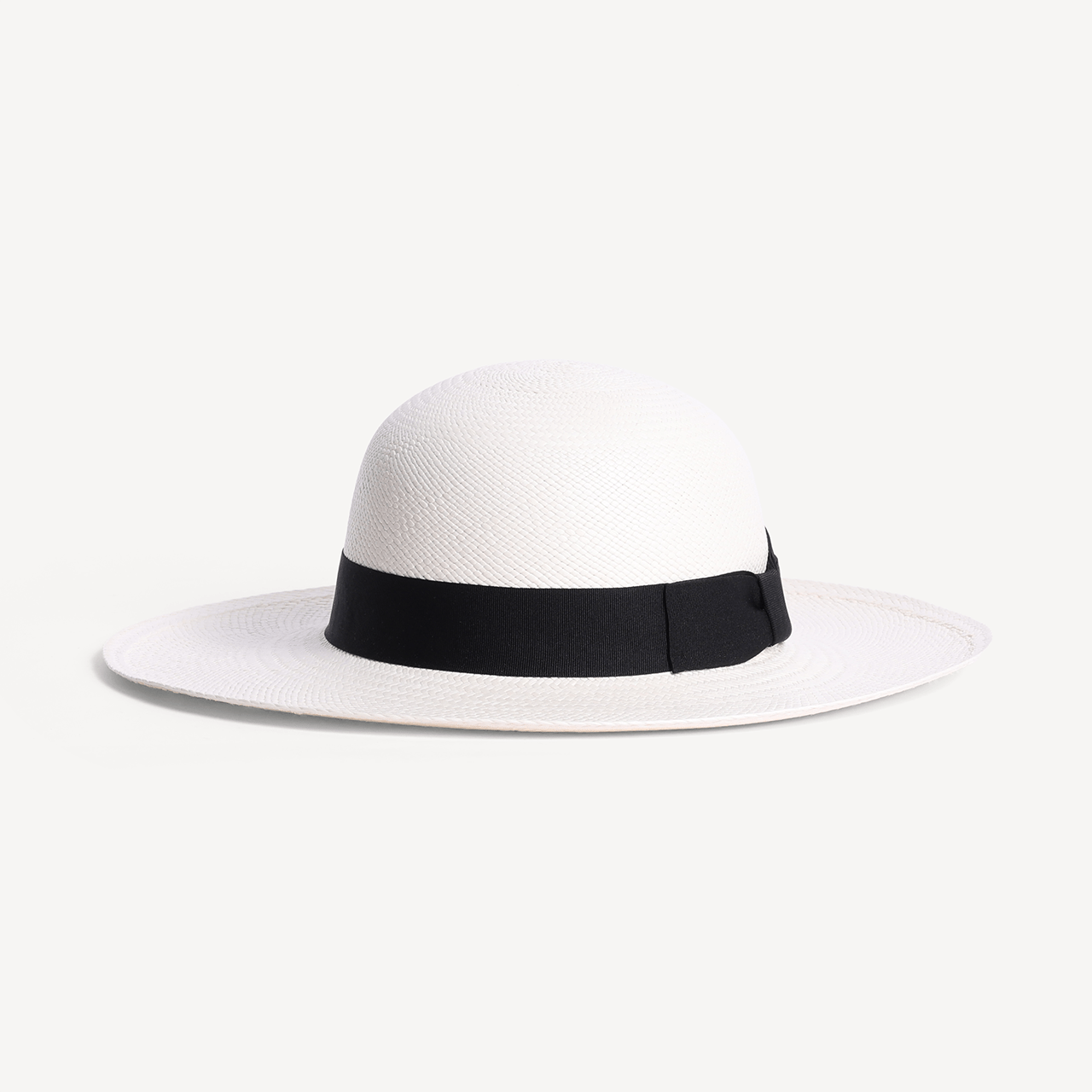 Brisa Panama Toquilla Straw - White with Black Band - Swaine Group Ltd