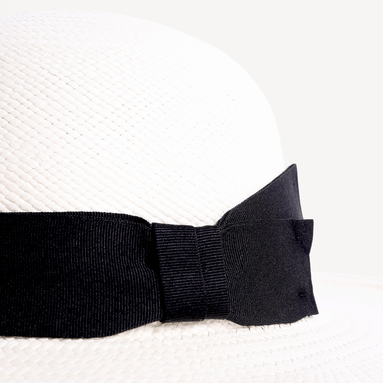 Brisa Panama Toquilla Straw - White with Black Band - Swaine Group Ltd