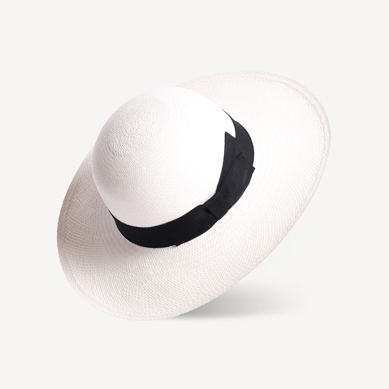 Brisa Panama Toquilla Straw - White with Black Band - Swaine Group Ltd