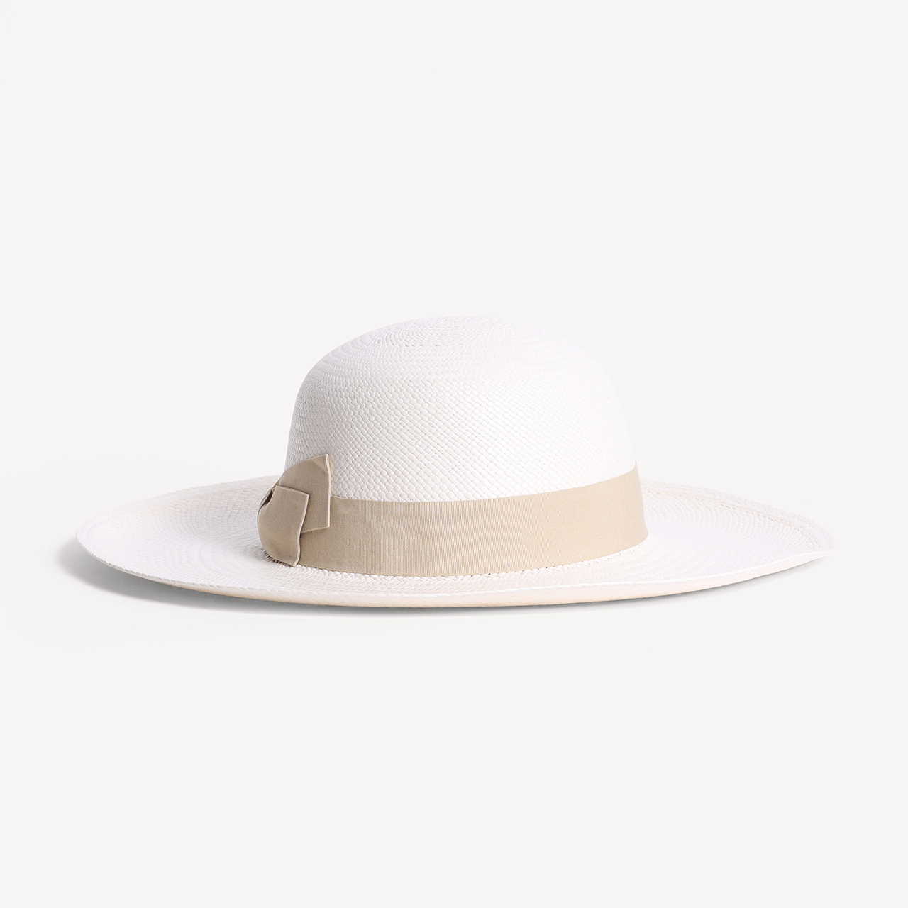 Brisa Panama Toquilla Straw - White with Cream Band - Swaine Group Ltd