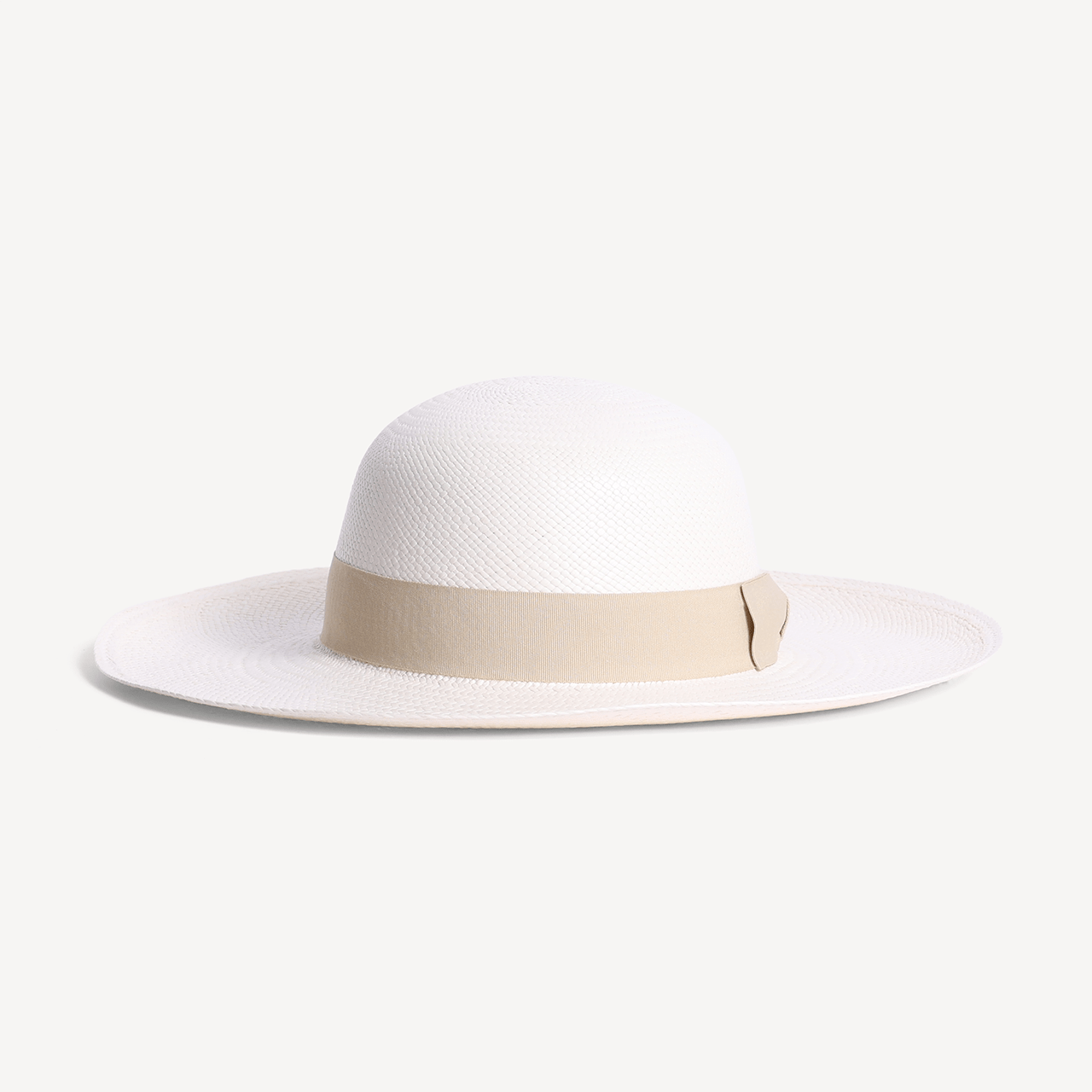 Brisa Panama Toquilla Straw - White with Cream Band - Swaine Group Ltd