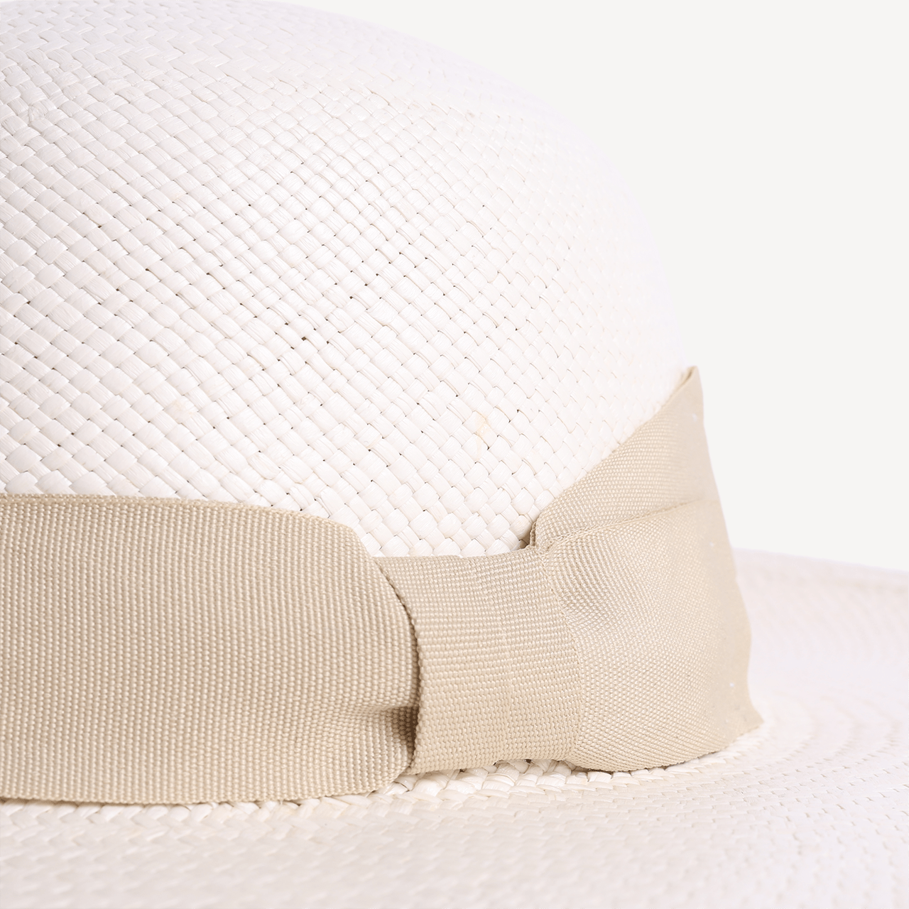 Brisa Panama Toquilla Straw - White with Cream Band - Swaine Group Ltd