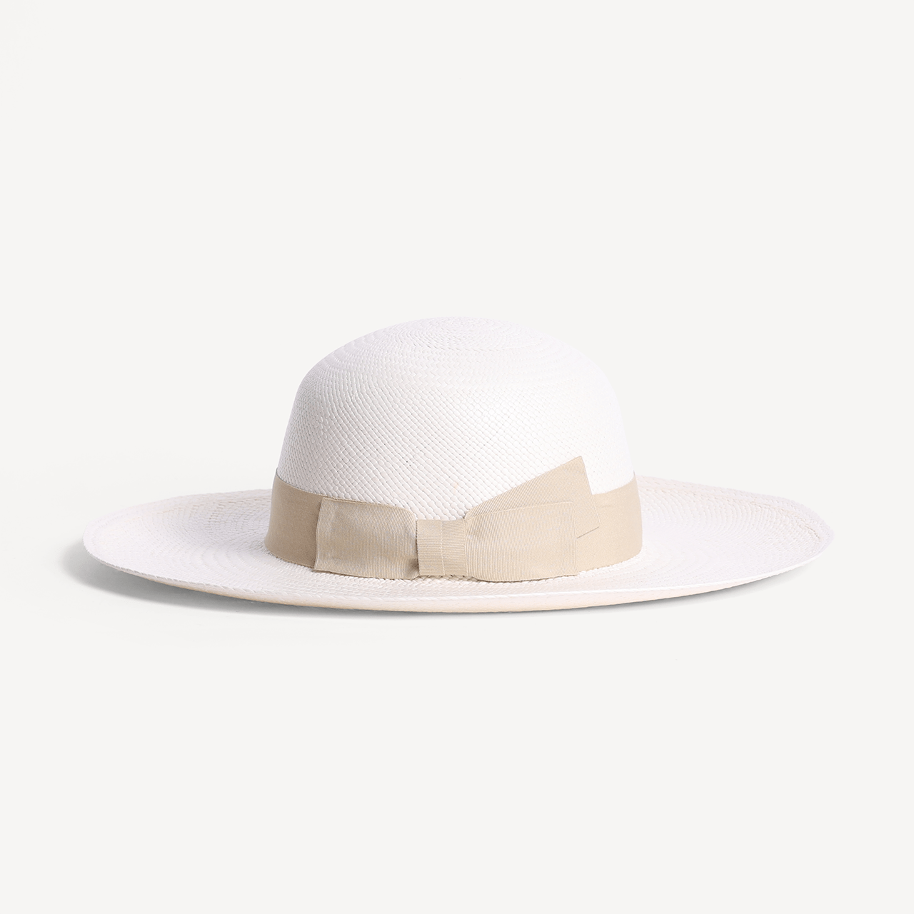 Brisa Panama Toquilla Straw - White with Cream Band - Swaine Group Ltd