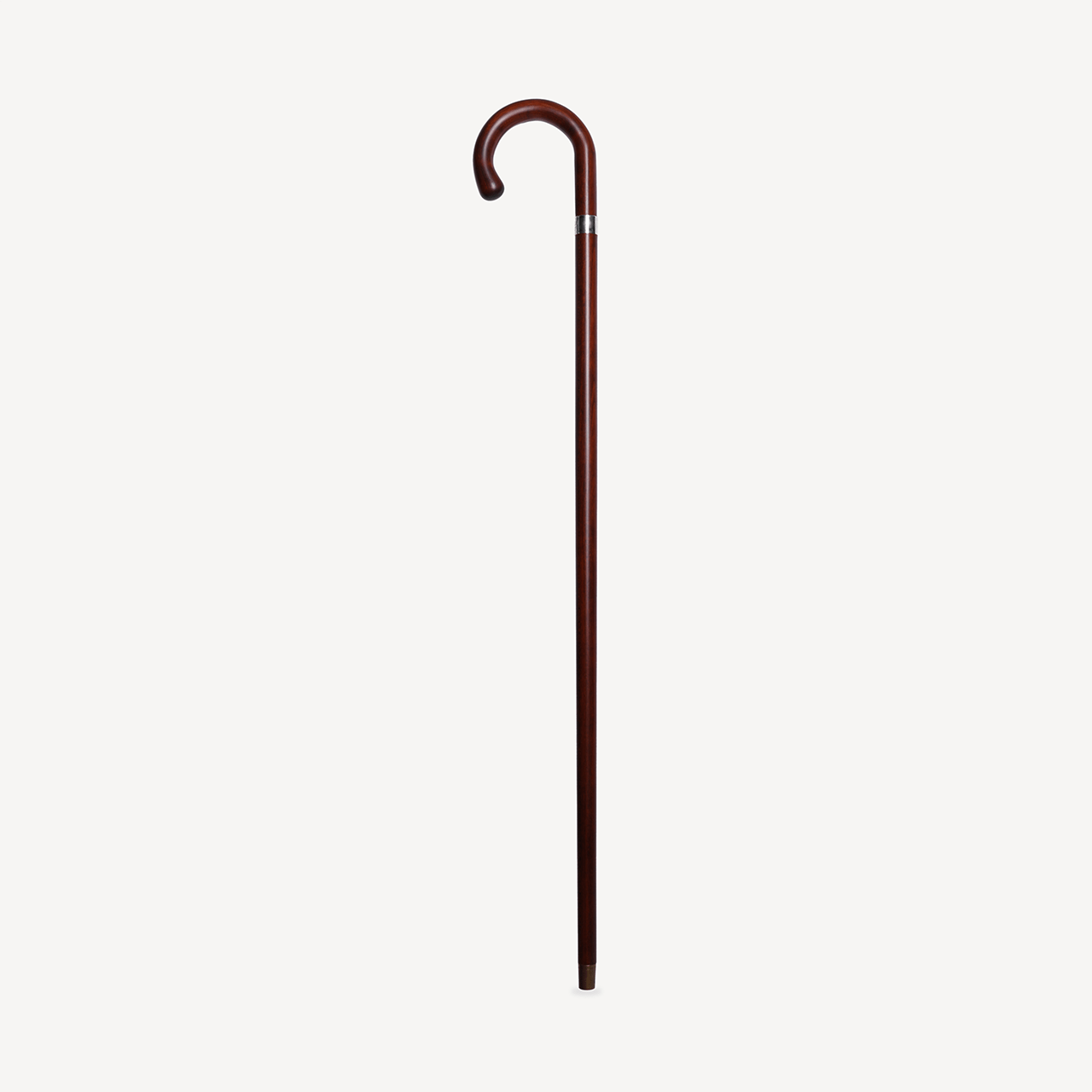 Stripped Cherry Walking Stick - Silver Collar - Swaine Group Ltd
