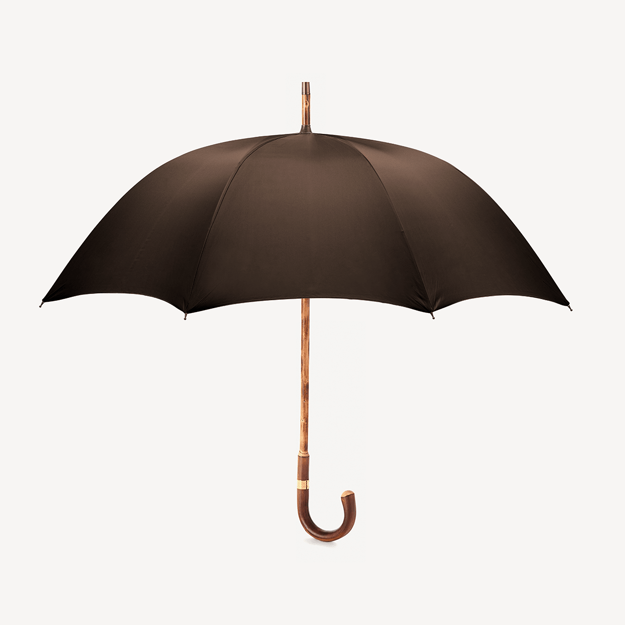 Polished Chestnut Umbrella for Men - Brown - Swaine Group Ltd
