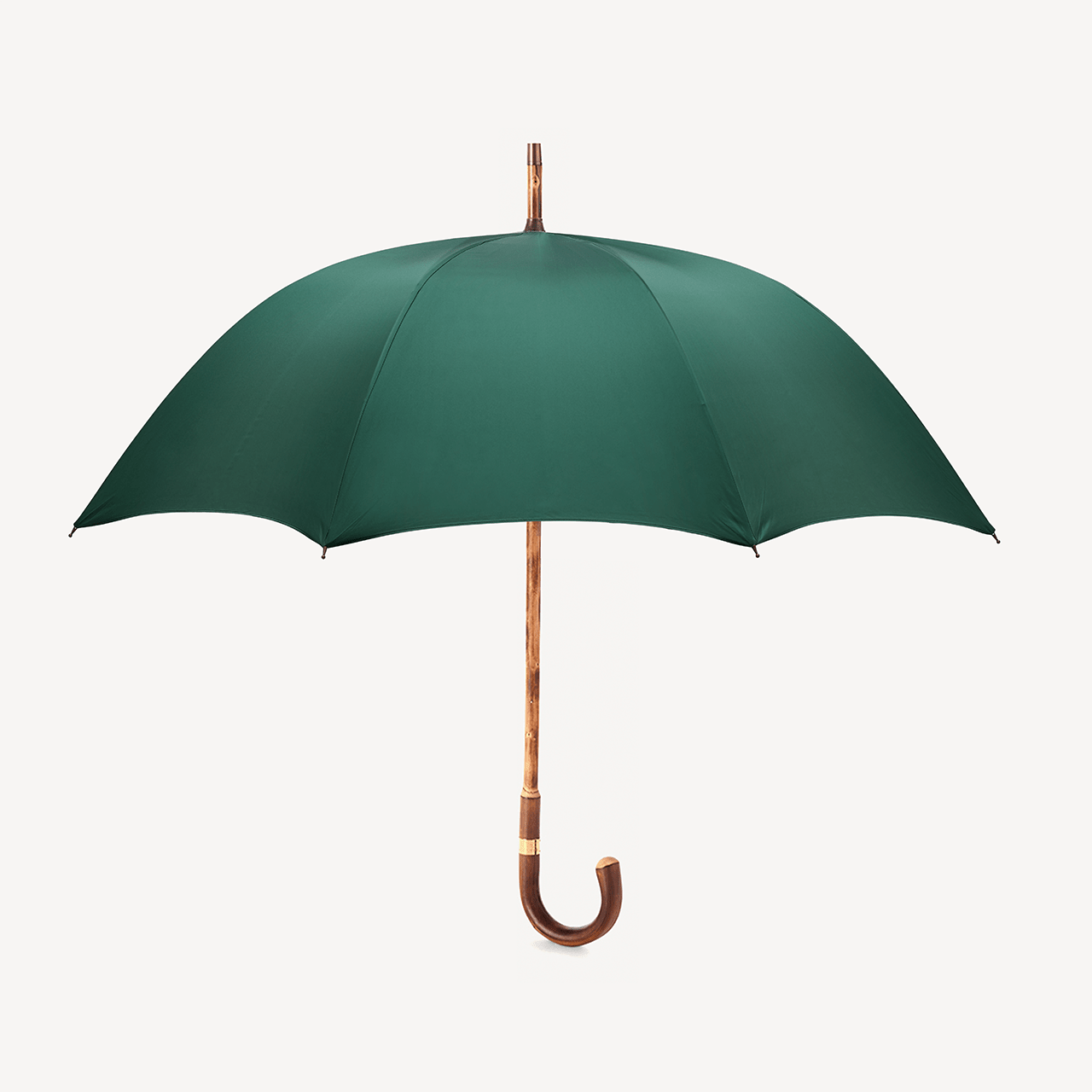 Polished Chestnut Umbrella for Men - Jaguar Green - Swaine Group Ltd